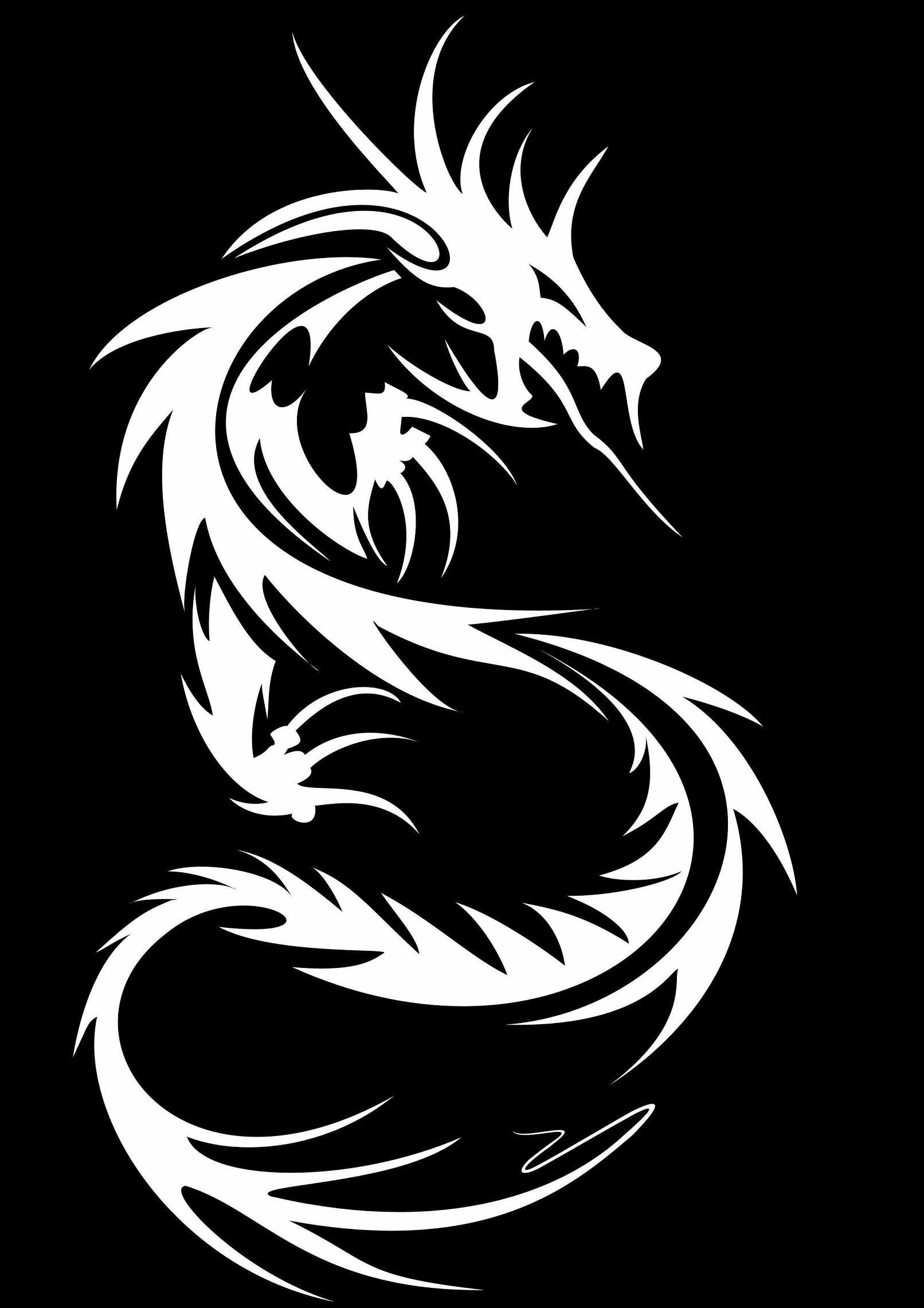 Black and White Dragon Wallpapers - Top Free Black and White Dragon