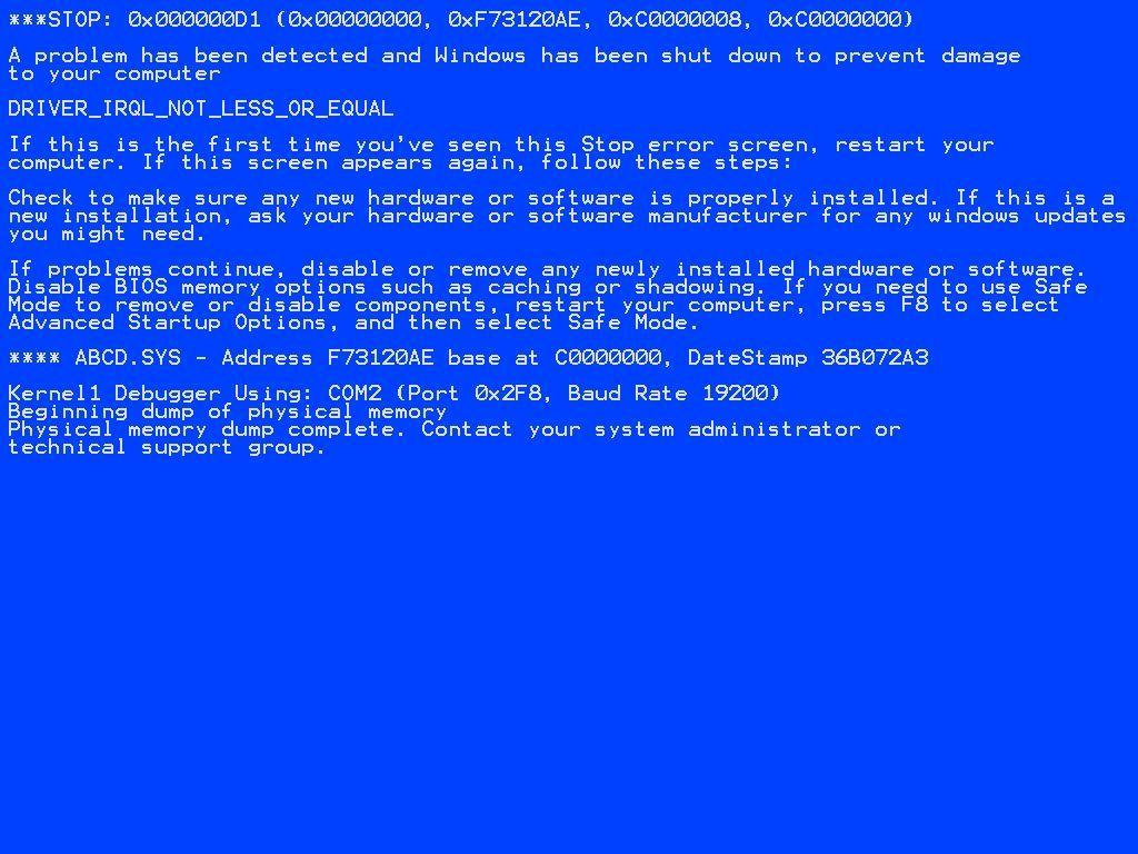 1024x768 BSoD Wallpaper. Blue screen, Screen, Death