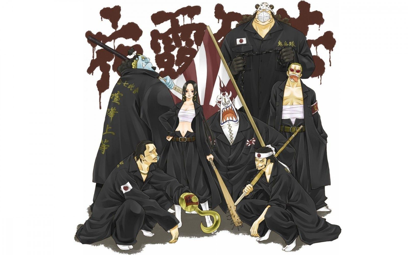 1600x1000 illustration, One Piece, clothing, Boa Hancock, Donquixote Doflamingo, Crocodile character, Dracule Mihawk, Jinbei, costume, costume design. Mocah.org HD Wallpaper