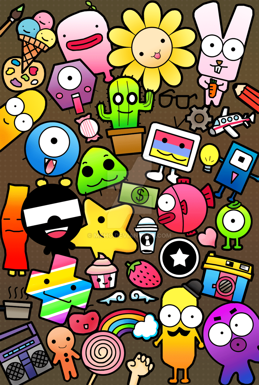 900x1337 Doodle Background
