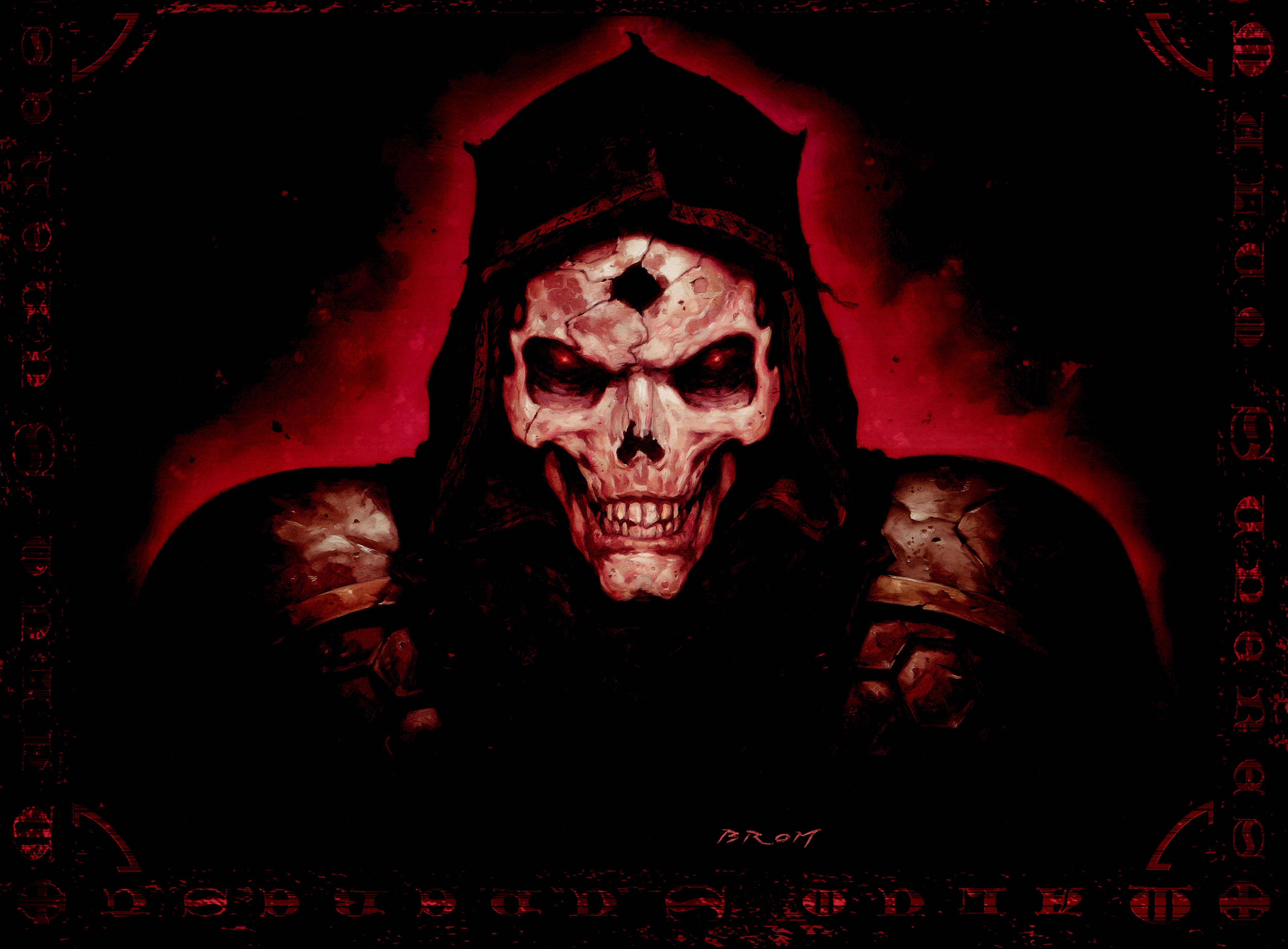 5000x3683 4K Ultra HD Skull Wallpaper