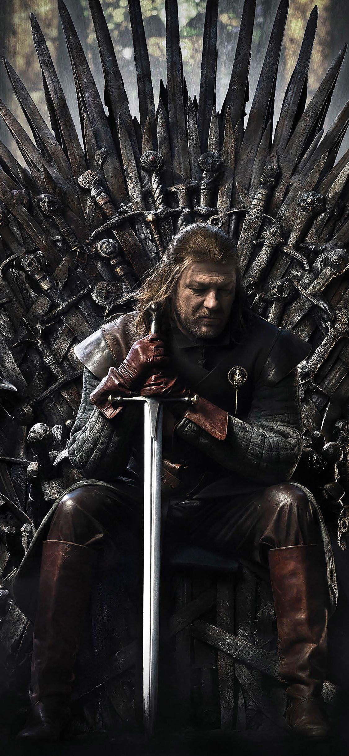 1125x2436 Wallpaper Game Of Thrones Sitting