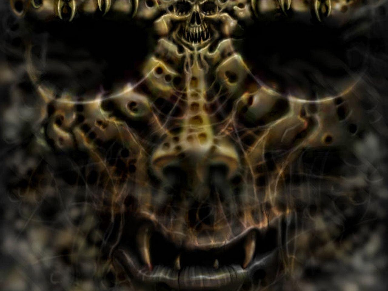1280x960 scary skull Wallpaper Background