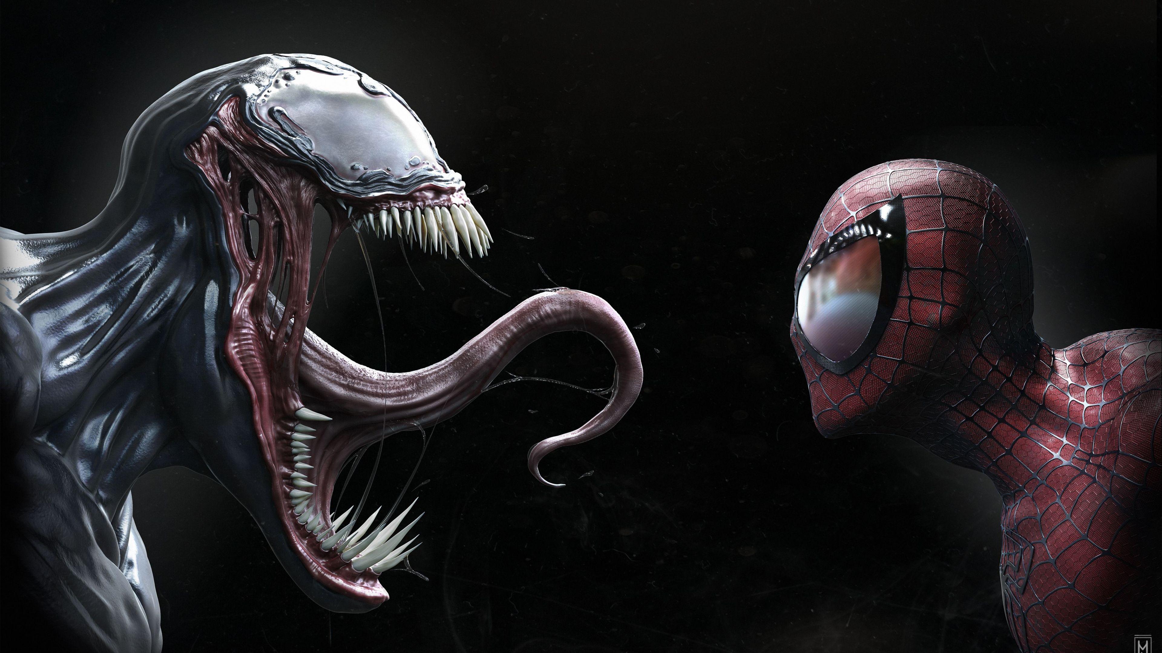 3840x2160 Spider Man, Marvel Comics, Venom, Darkness Wallpaper Wallpaper 4k Venom, Download Wallpaper