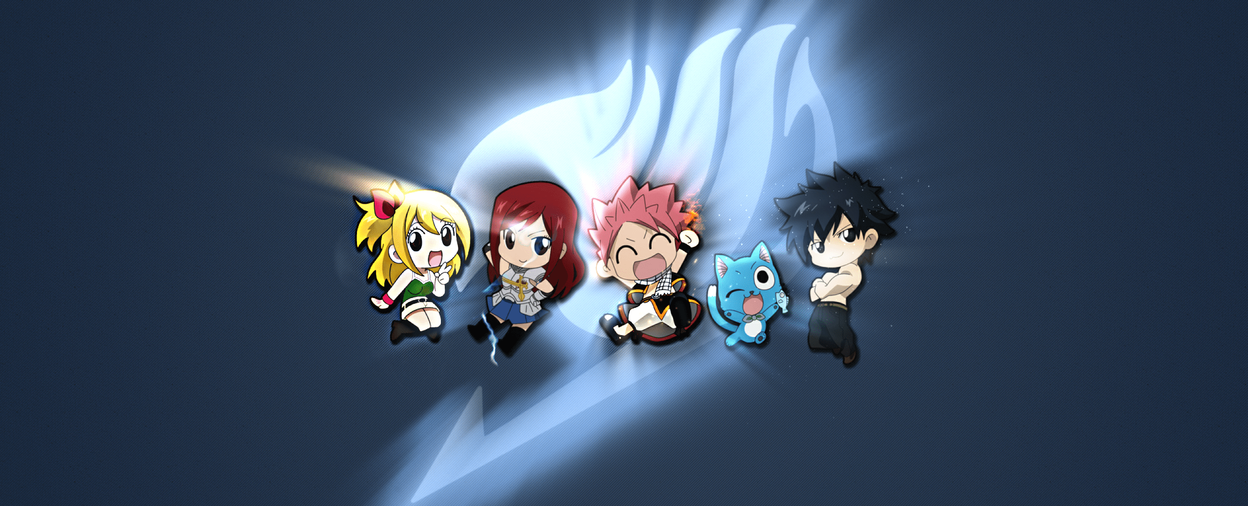 2559x1039 Steam Workshop::Fairy Tail Animated Wallpaper [Chibi] [With Music]