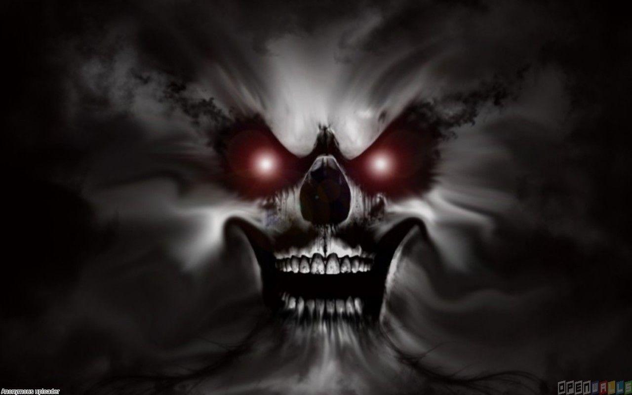 1280x800 Haunted skull wallpaper