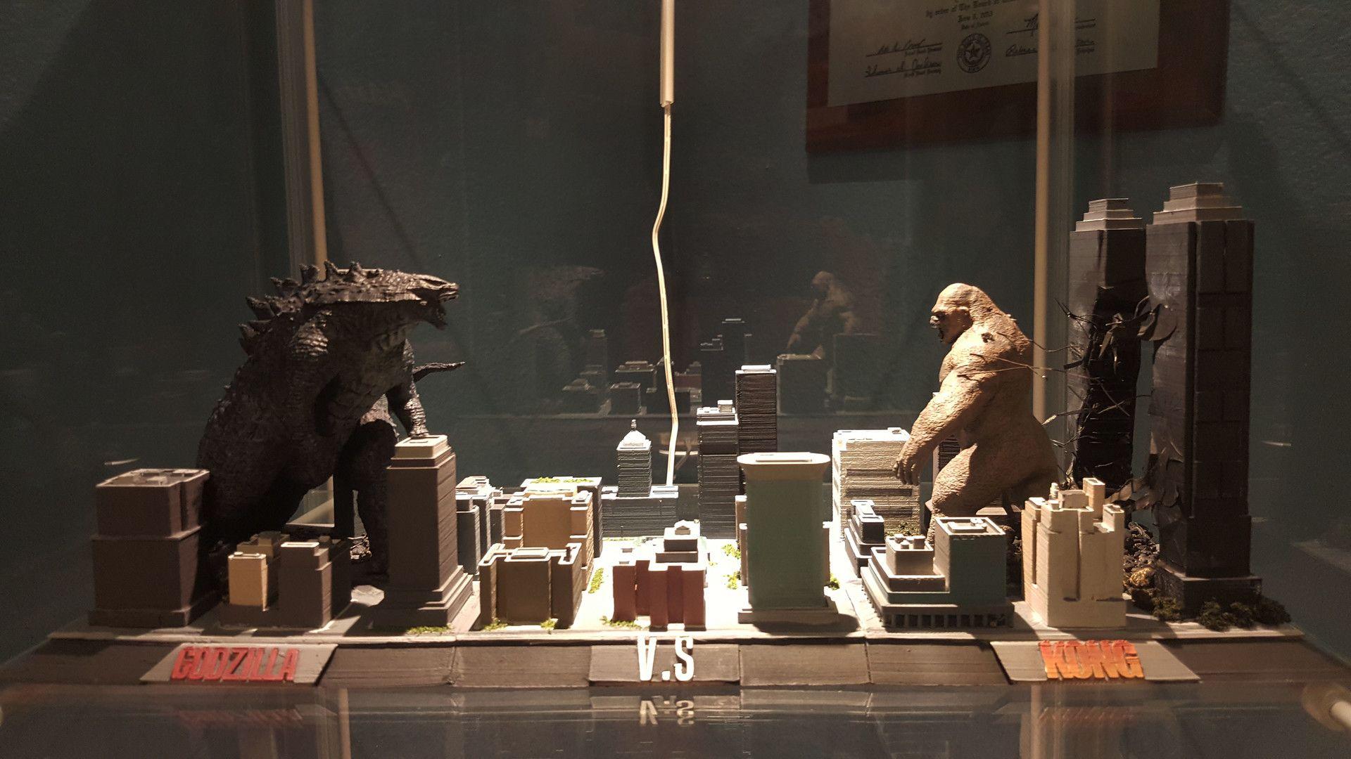 1920x1080 Godzilla V.S Kong Maquette, Birmel Guerrero