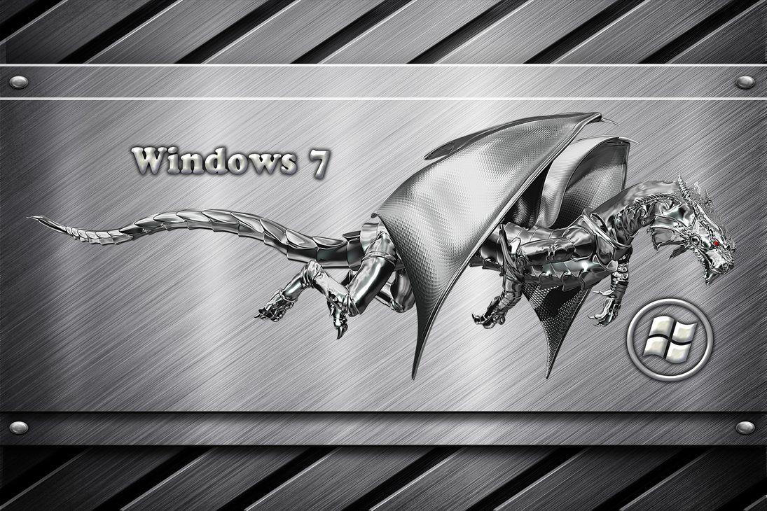 1095x730 Win 7 metal dragon wallpaper