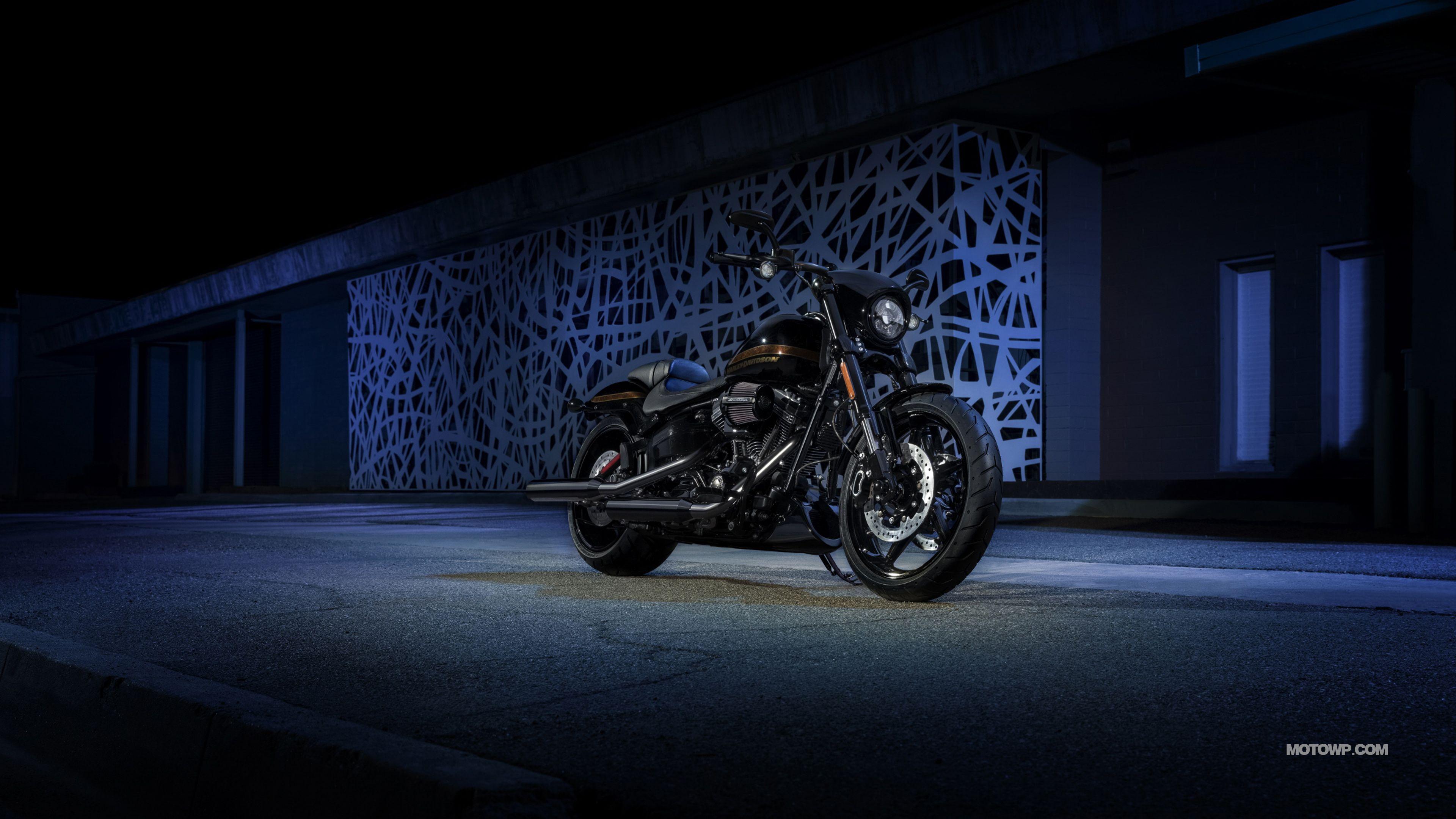 3840x2160 Motorcycles Desktop Wallpaper Harley Davidson CVO Pro Street Breakout