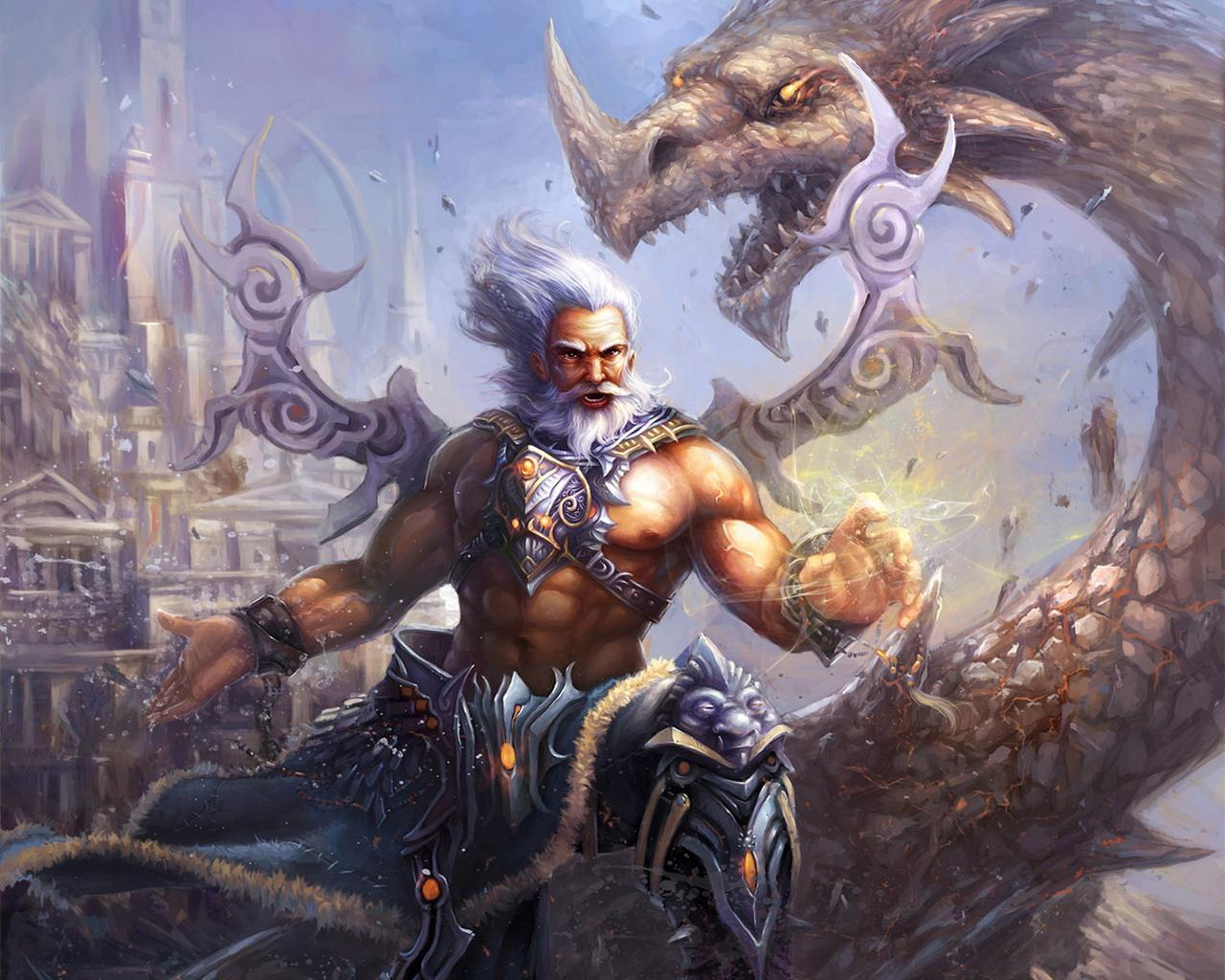 1280x1024 Dragon Warrior wallpaper from Warriors wallpaper