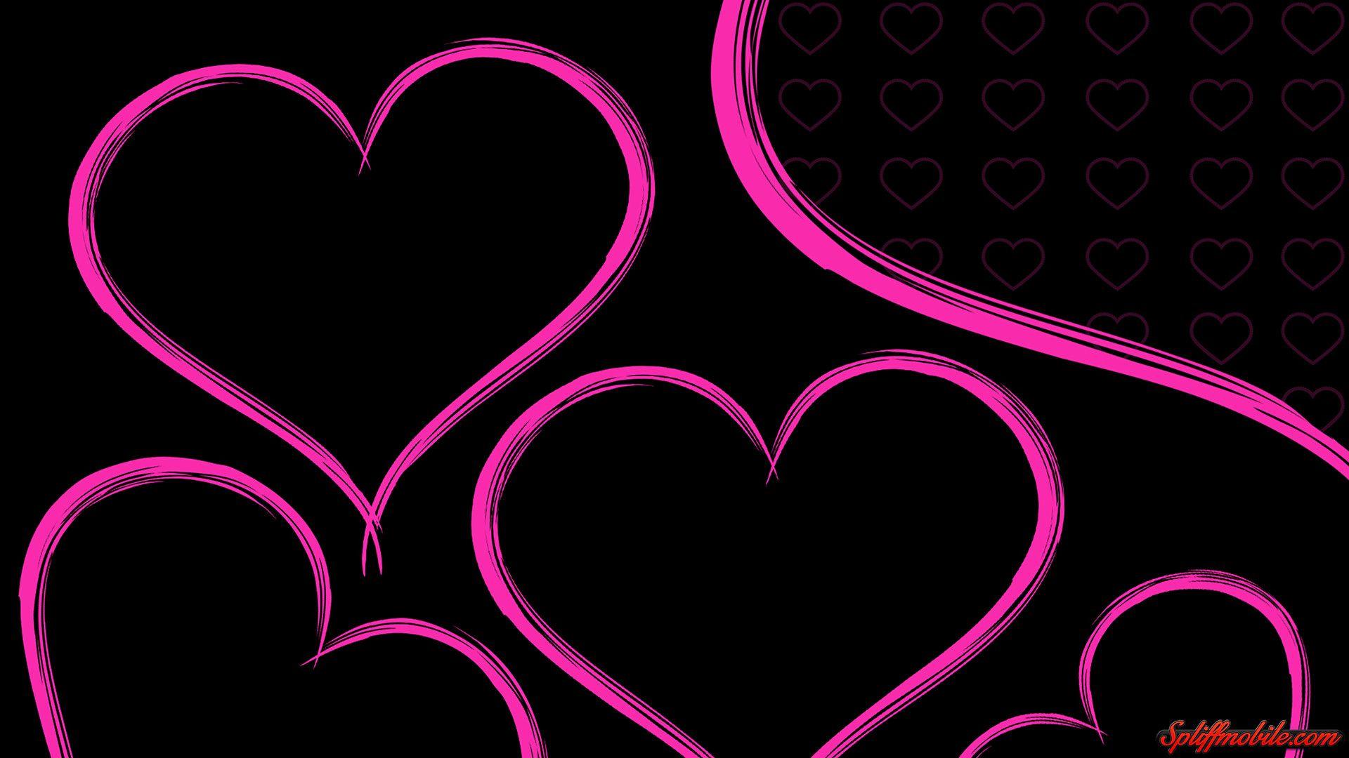 Black And Pink Heart Wallpapers - Top Free Black And Pink Heart