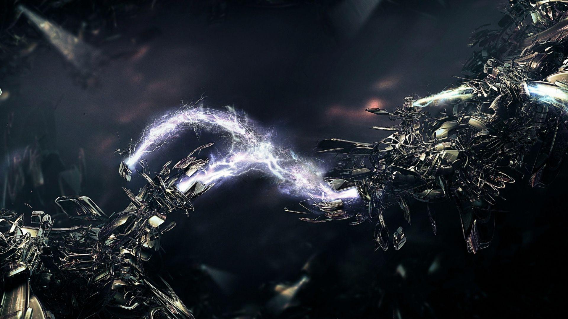 1920x1080 Download Wallpaper 1920x1080 electric, current, metal, glitter