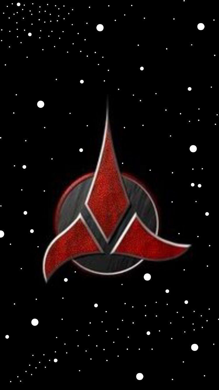 750x1334 Star Trek: Klingon Insignia. Star trek wallpaper, Star trek art, Star trek klingon