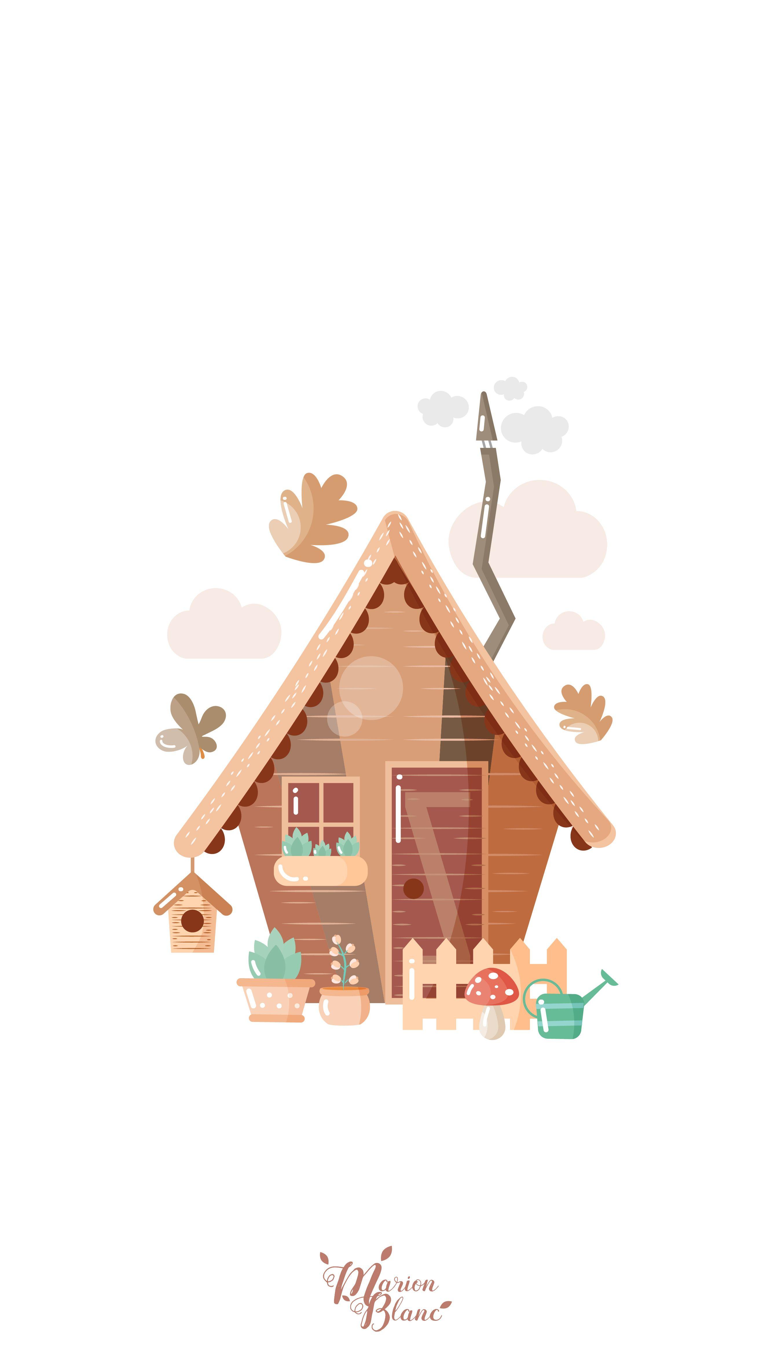 2667x4733 House Blanc. Cuteness. House, Wallpaper