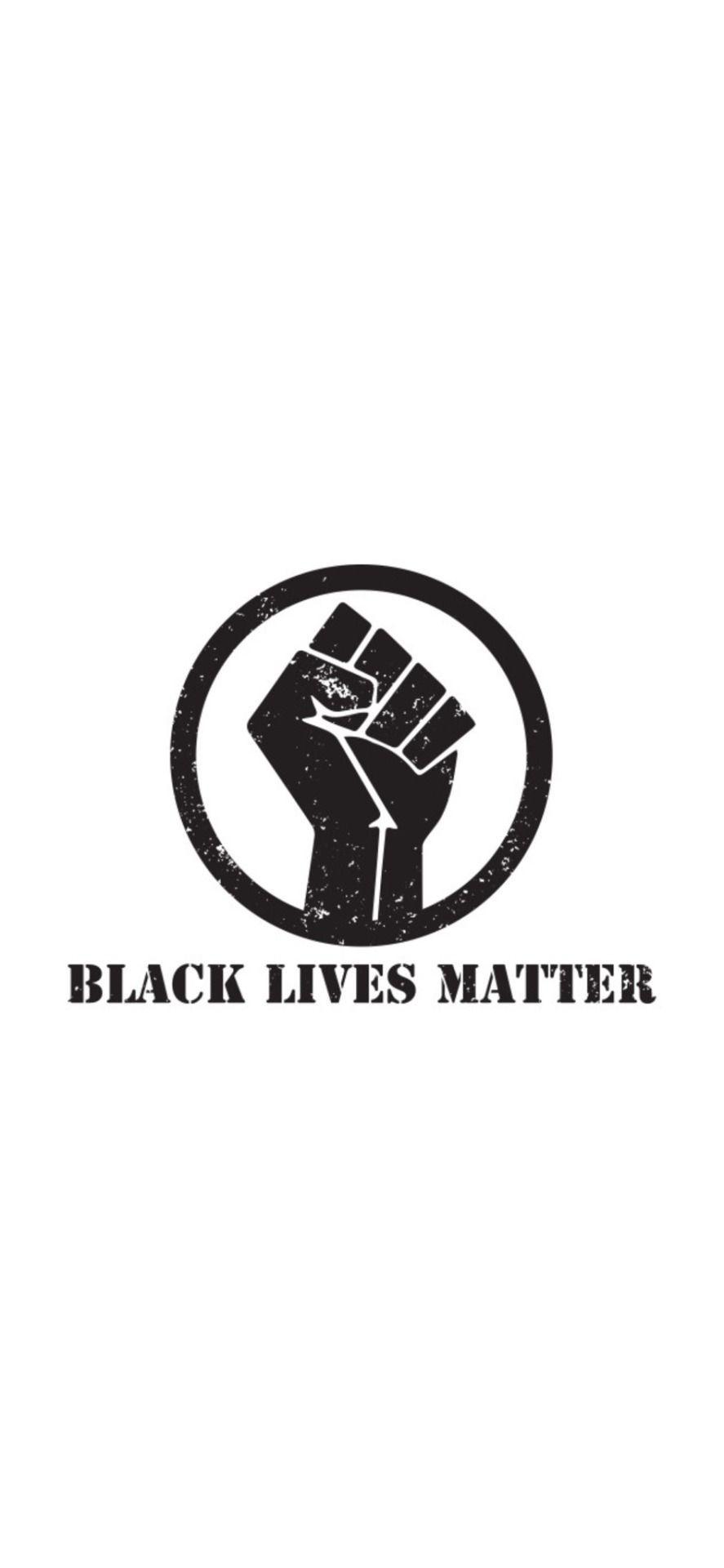 887x1920 Black Lives Matter Fist Wallpaper