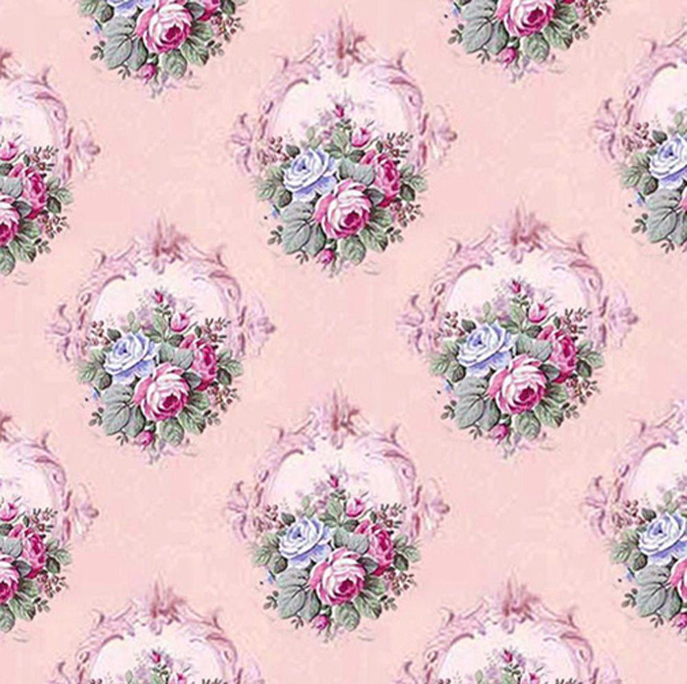 1000x996 French Chateau dolls house wallpaper pink by PoppetsDollyBits. MY