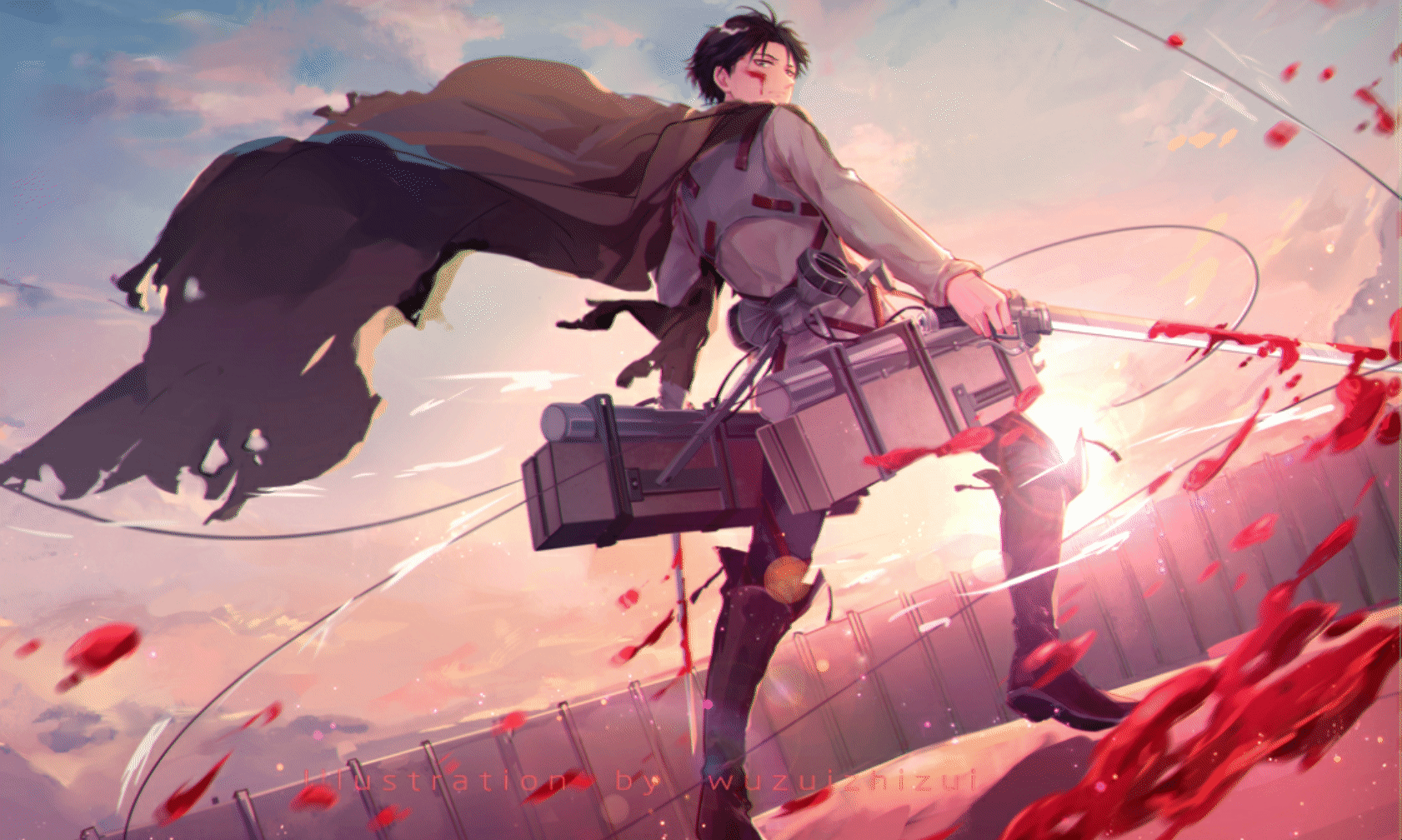 1682x1008 I animated Levi on Wallpaper Engine (link in comments)