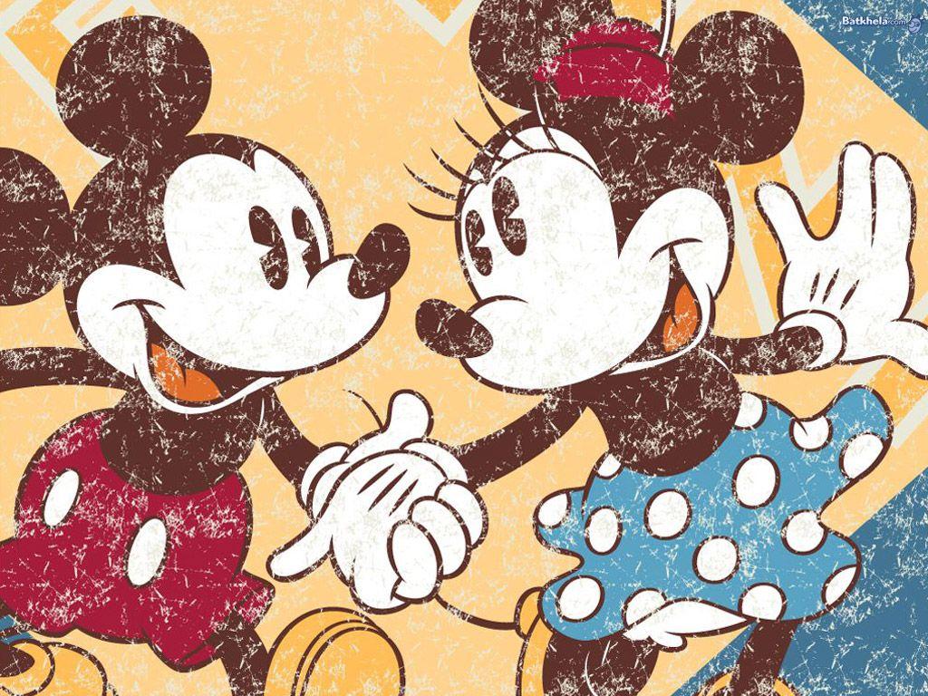 1024x768 Vintage Mickey Mouse Wallpaper