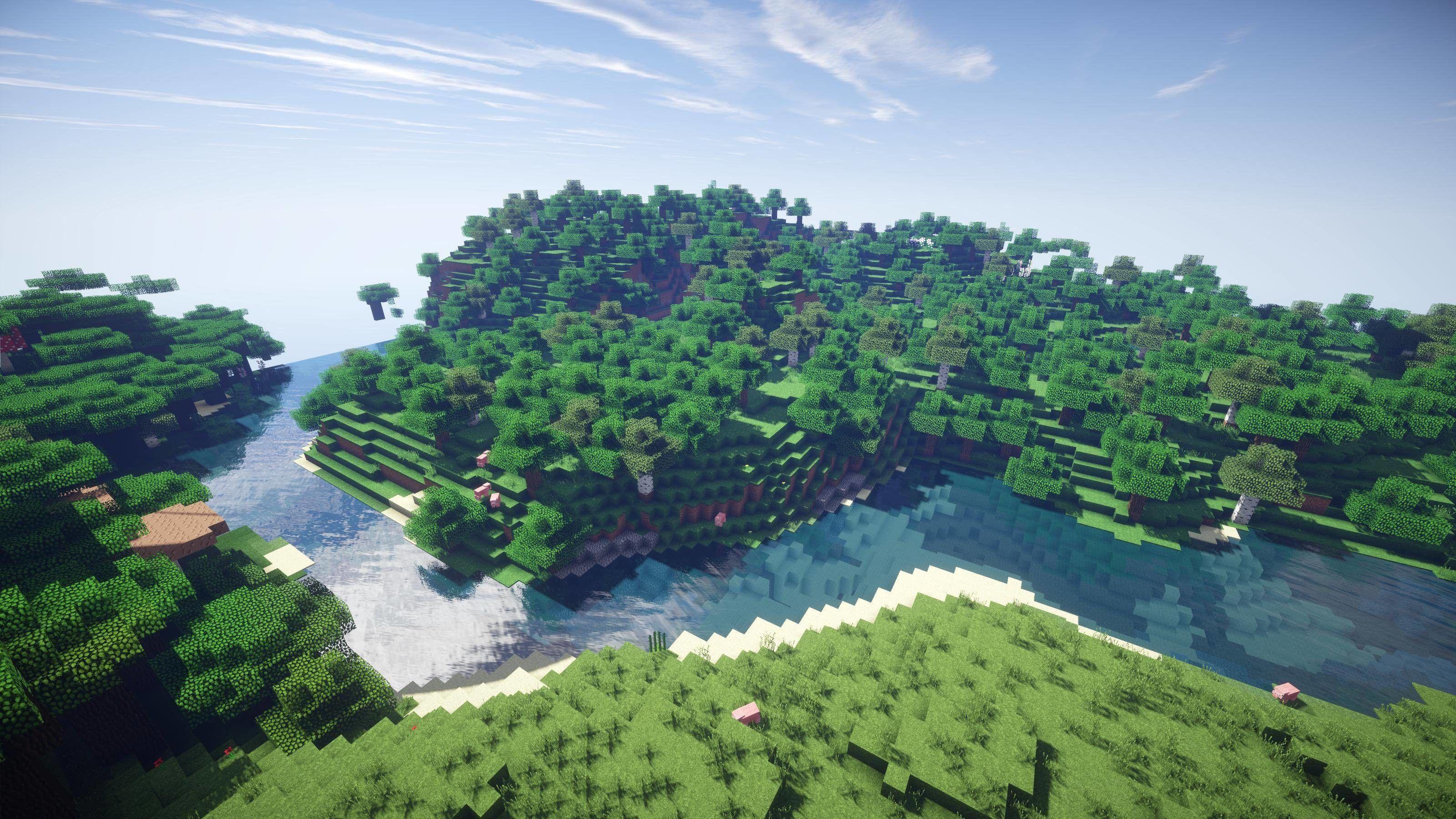 3200x1800 Epic Minecraft Background