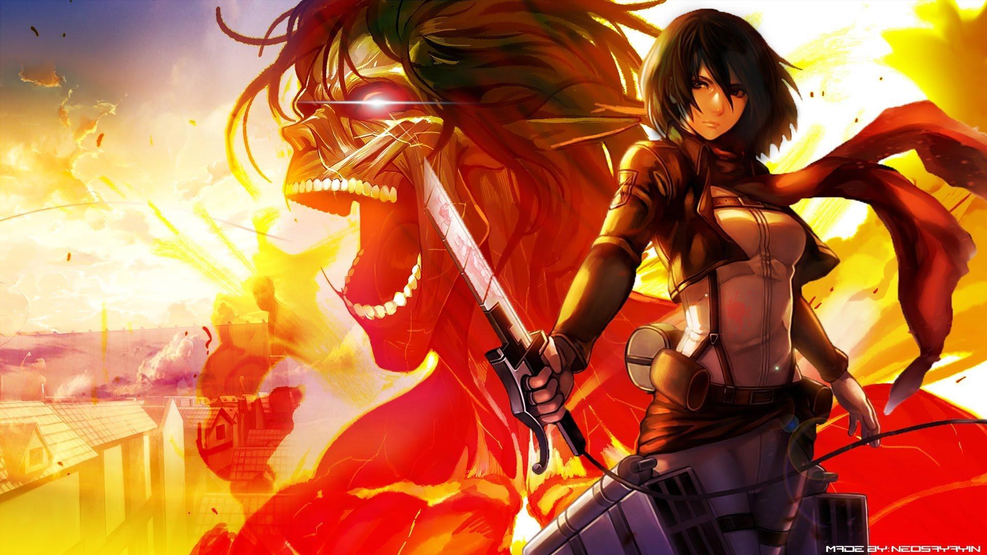 1920x1080 Anime Wallpaper Attack On Titan Mikasa