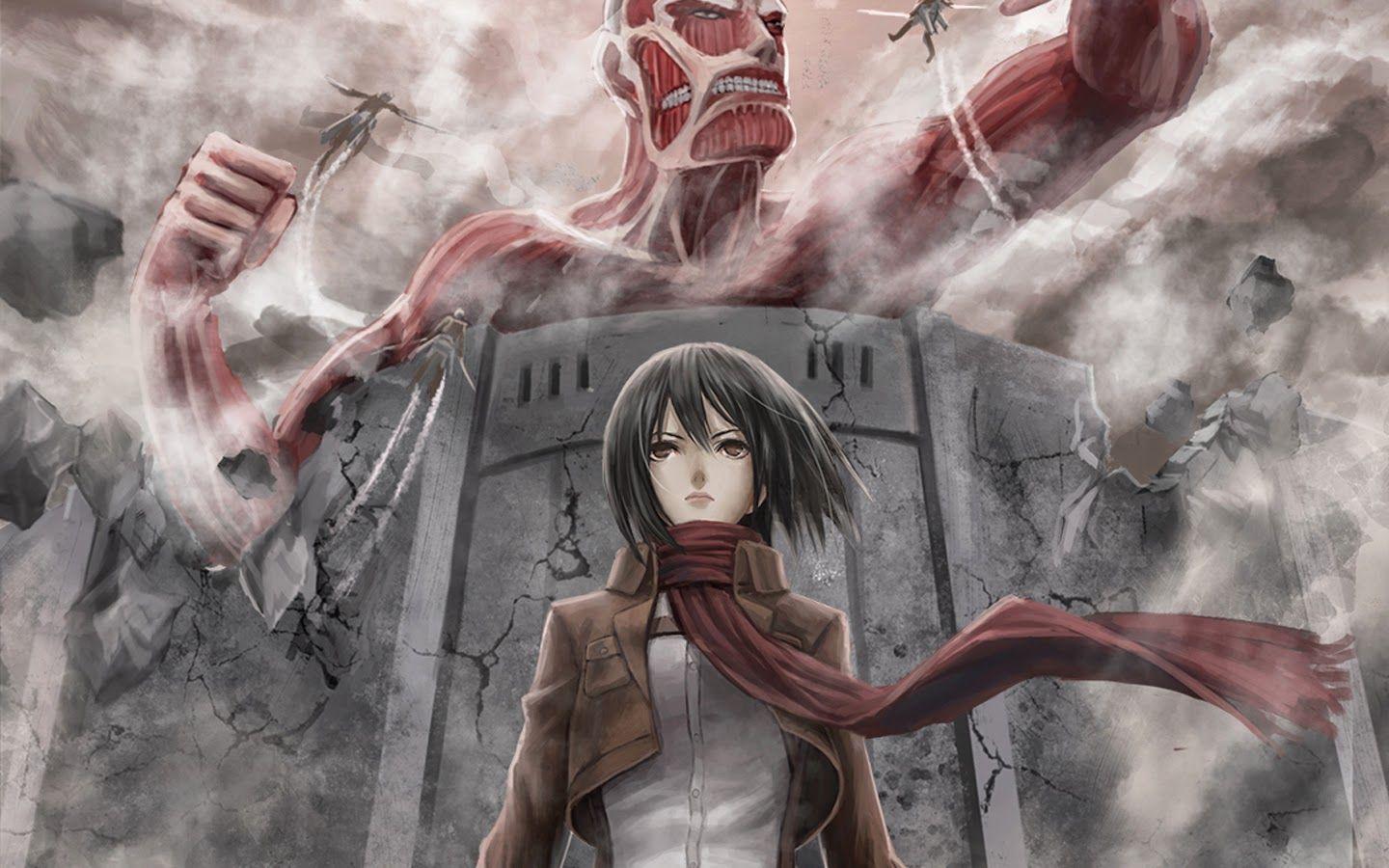 1440x900 mikasa ackerman on Titan Wallpaper