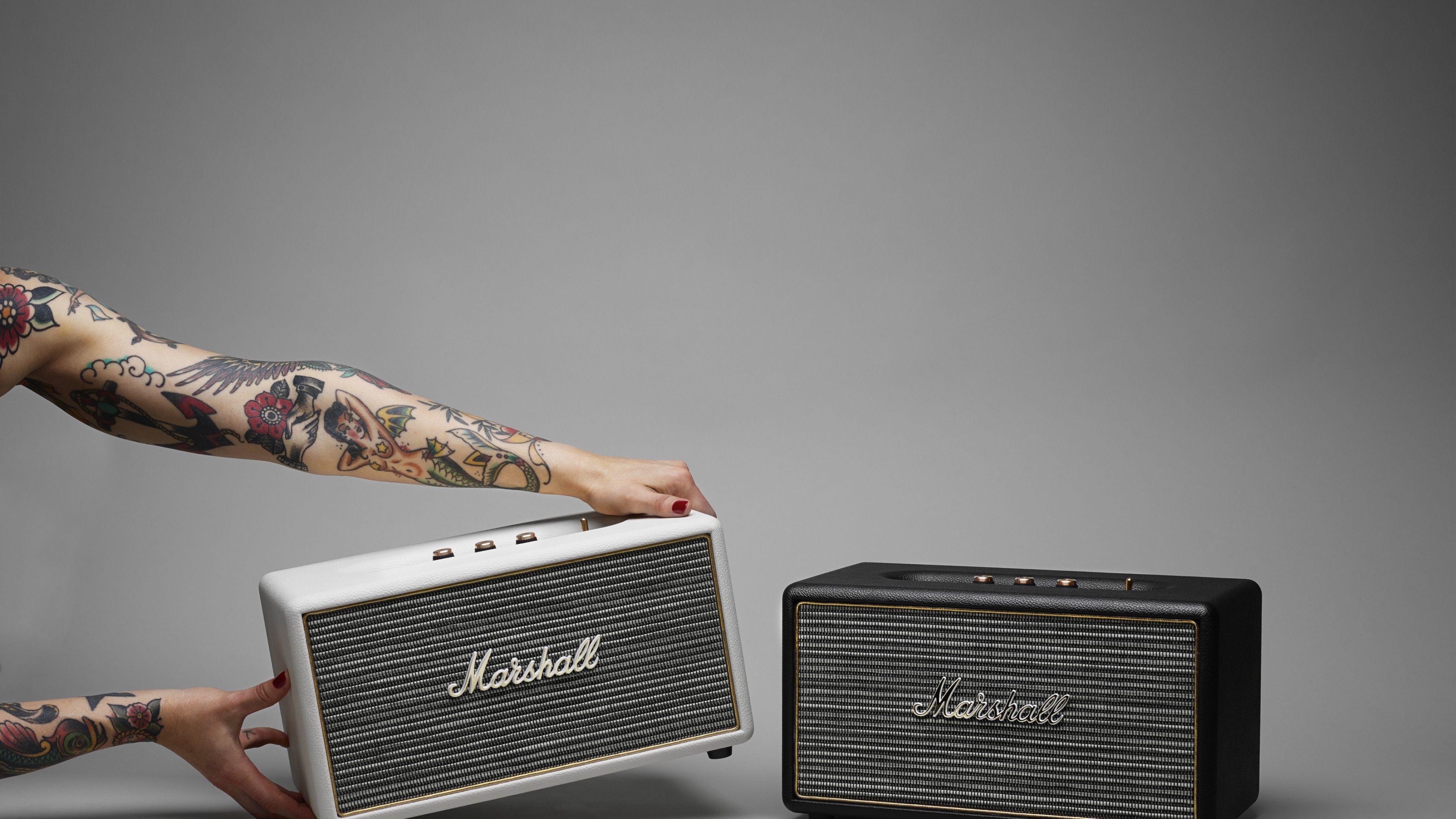 3840x2160 Wallpaper Marshall Stanmore, review, headphones, speaker, bluetooth, unboxing, nostalgia, retro, stereo, Music