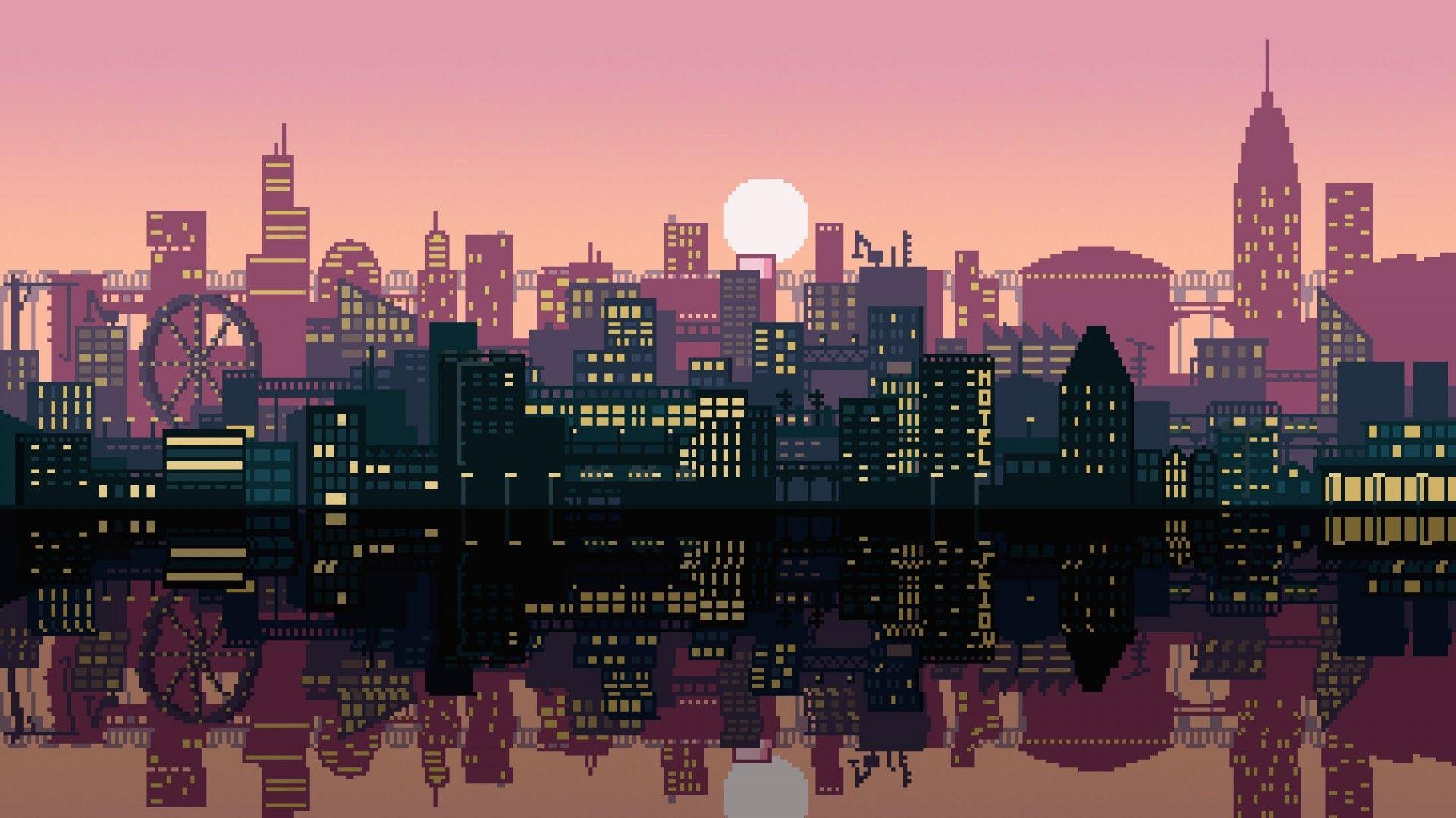 1920x1080 Aesthetic Pixel Art HD Background Wallpaper 49280