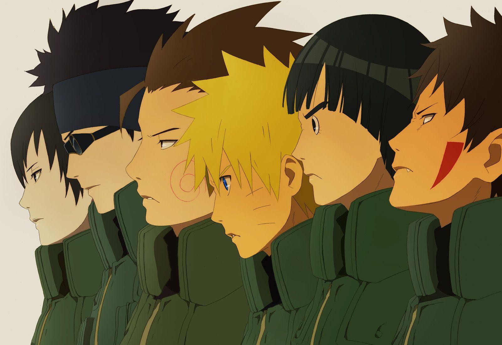1600x1100 aburame shino akimichi choji all male blonde hair brown hair fang group headband inuzuka kiba male naruto naruto shippuden rock lee sai uzumaki naruto yuhka. konachan.com.com Anime Wallpaper