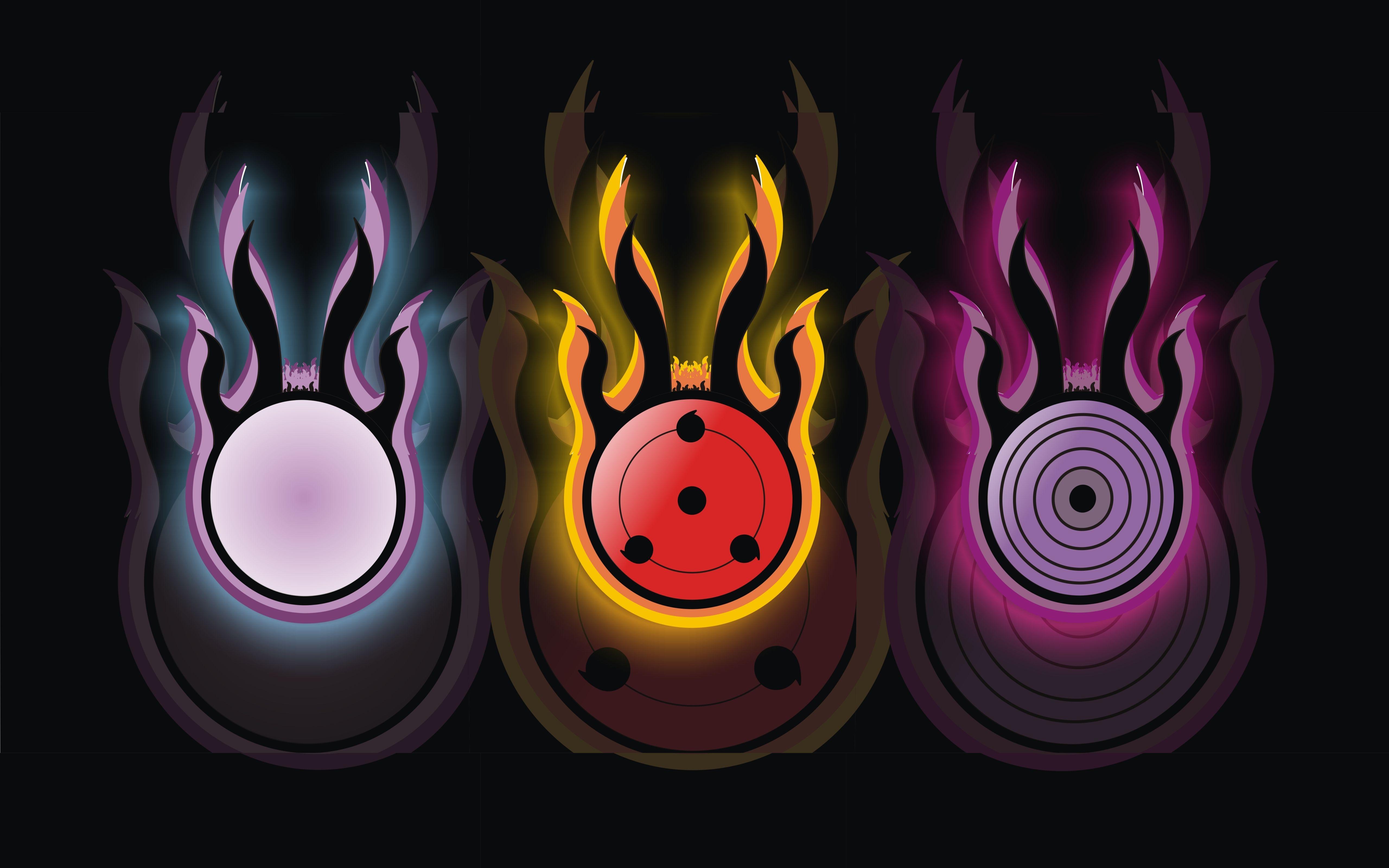 5120x3200 Download wallpaper naruto, anime, sharingan, Uchiha, Rinnegan, byakugan, section art in resolution 5120x3200