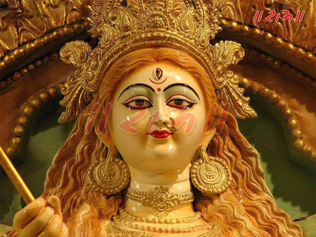 1024x768 DeskD Maa Durga Wallpaper