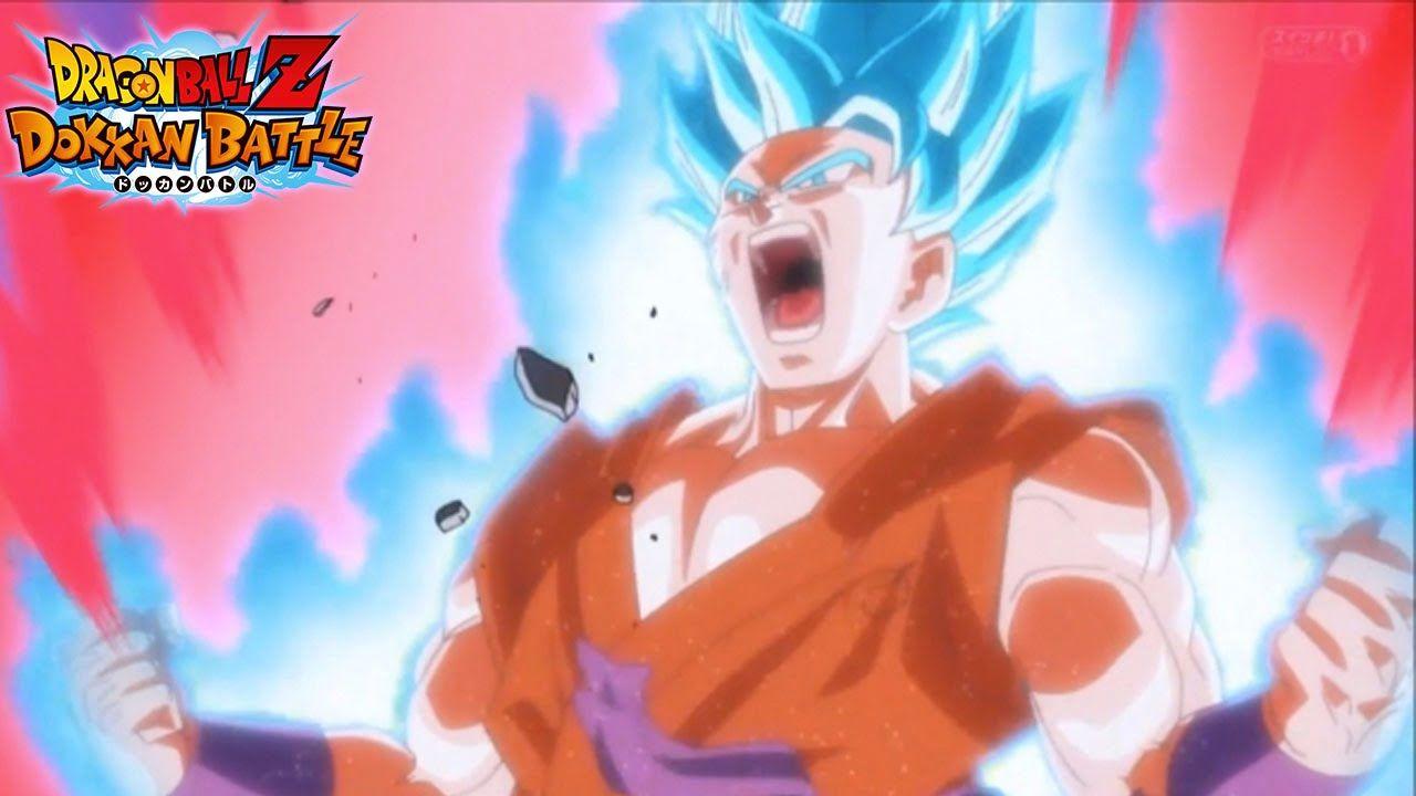 1280x720 THAT DAMAGE!! New Super Saiyan Blue Kaioken Goku Card Gameplay. Dragon Ball Z Dokkan Battle