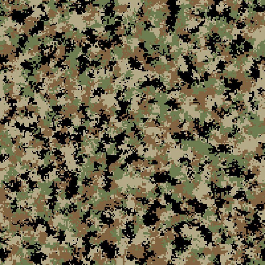 894x894 Digital Camo Wallpaper for Walls