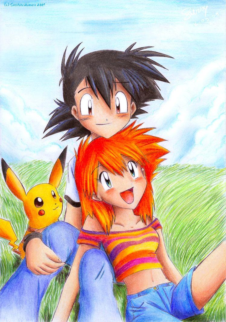 749x1066 Ash and Misty and misty fã Art