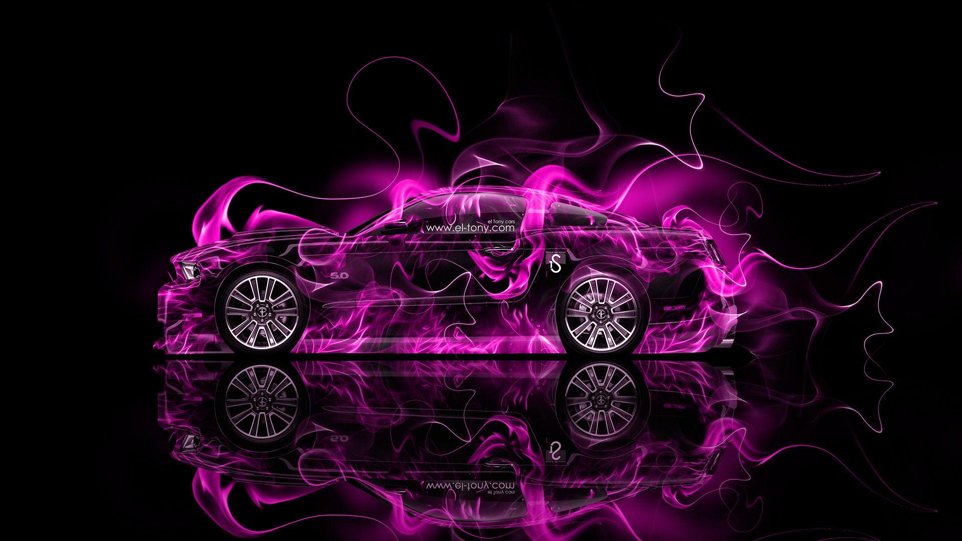 1920x1080 Ford Mustang GT Muscle Fire Car 2014