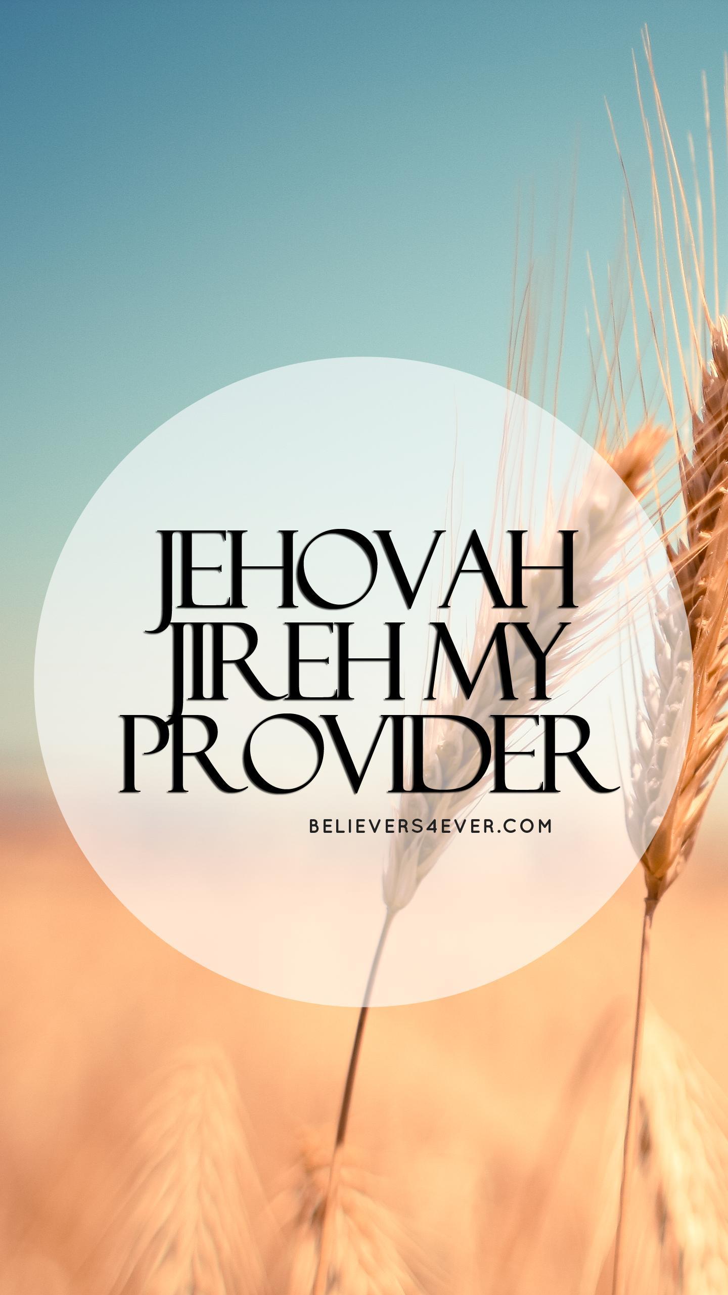 1440x2561 Jehovah Jireh Christian mobile lock screen wallpaper