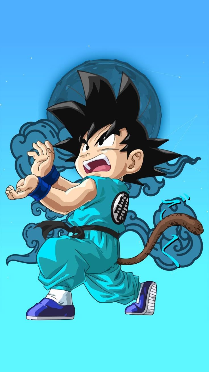 736x1308 Little Goku Kamehameha