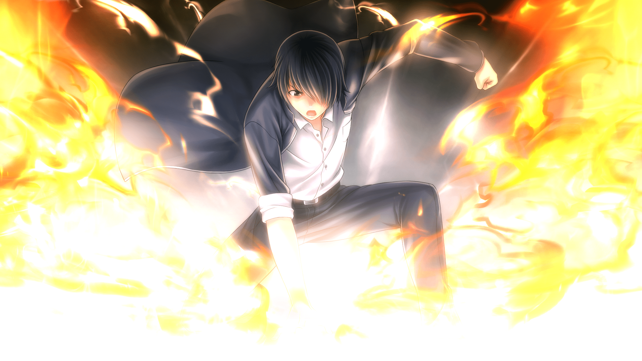 2048x1152 Fire Anime Wallpapers Top Free 2048x1152 Fire Anime Backgrounds Wallpaperaccess 2421