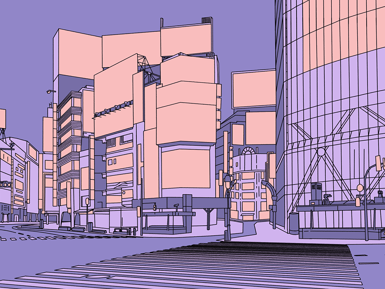 1600x1200 Shibuya Crossing [2560x1440]