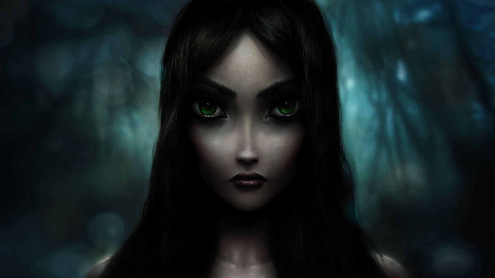 1920x1080 Download Wallpaper 1920x1080 alice madness returns, girl, eyes, face