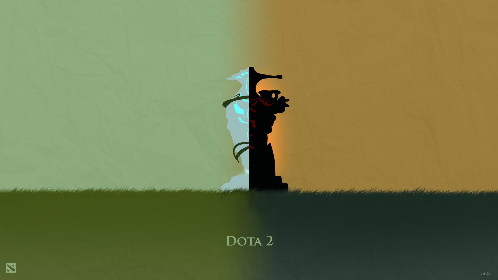 1920x1080 Beautiful DOTA 2 Posters & Heroes Silhouette HD Wallpaper