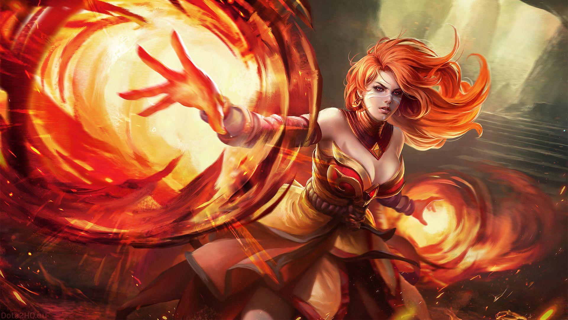 1920x1080 Lina Dota 2 Wallpaper