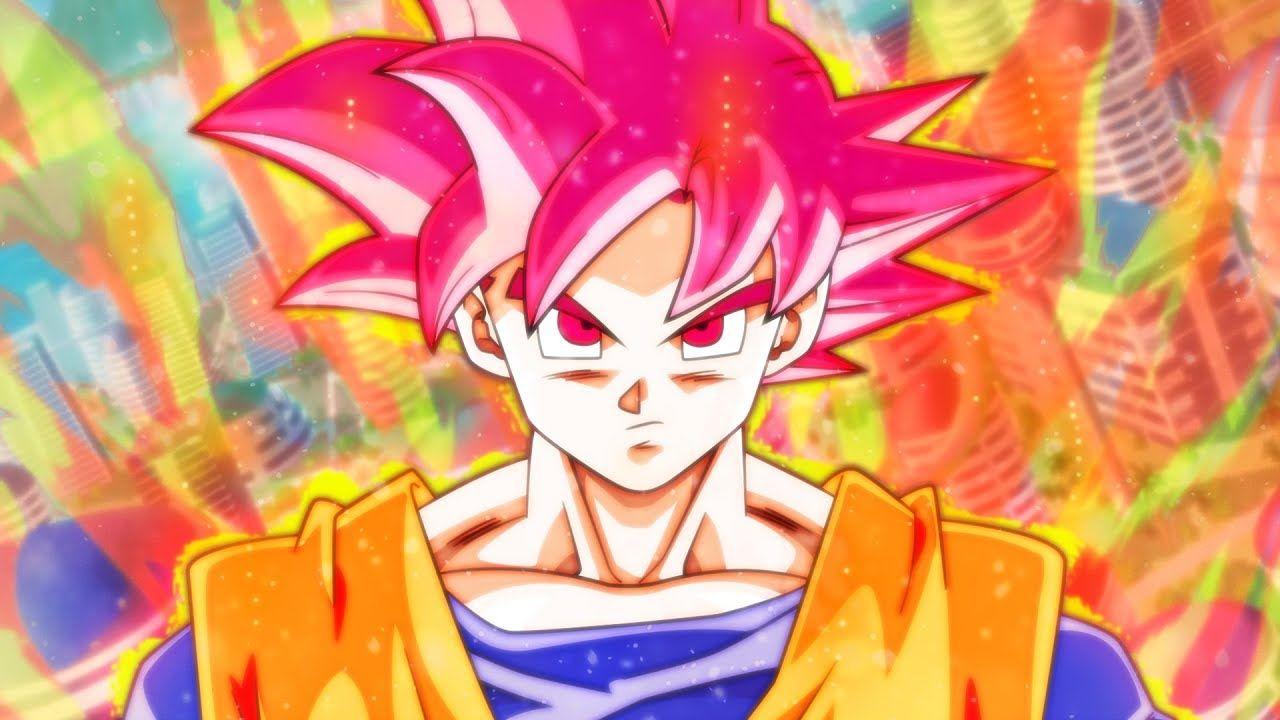 1280x720 Làm cho Goku Super Saiyan God Aura Wallpaper Art Speed