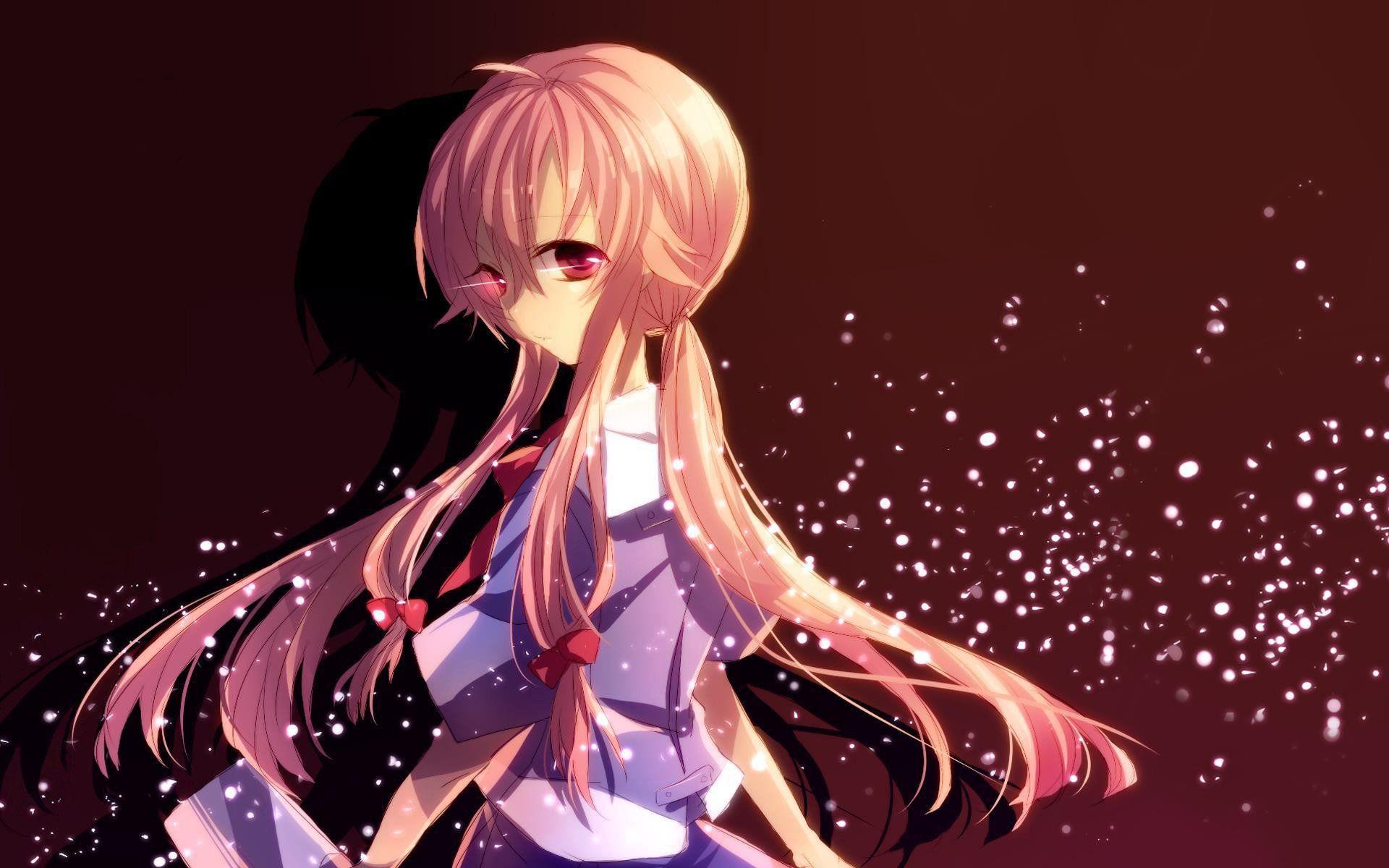 1920x1200 Wallpaper de Gasai Yuno (Mirai Nikki). Mirai nikki, Yuno mirai nikki, Yuno gasai