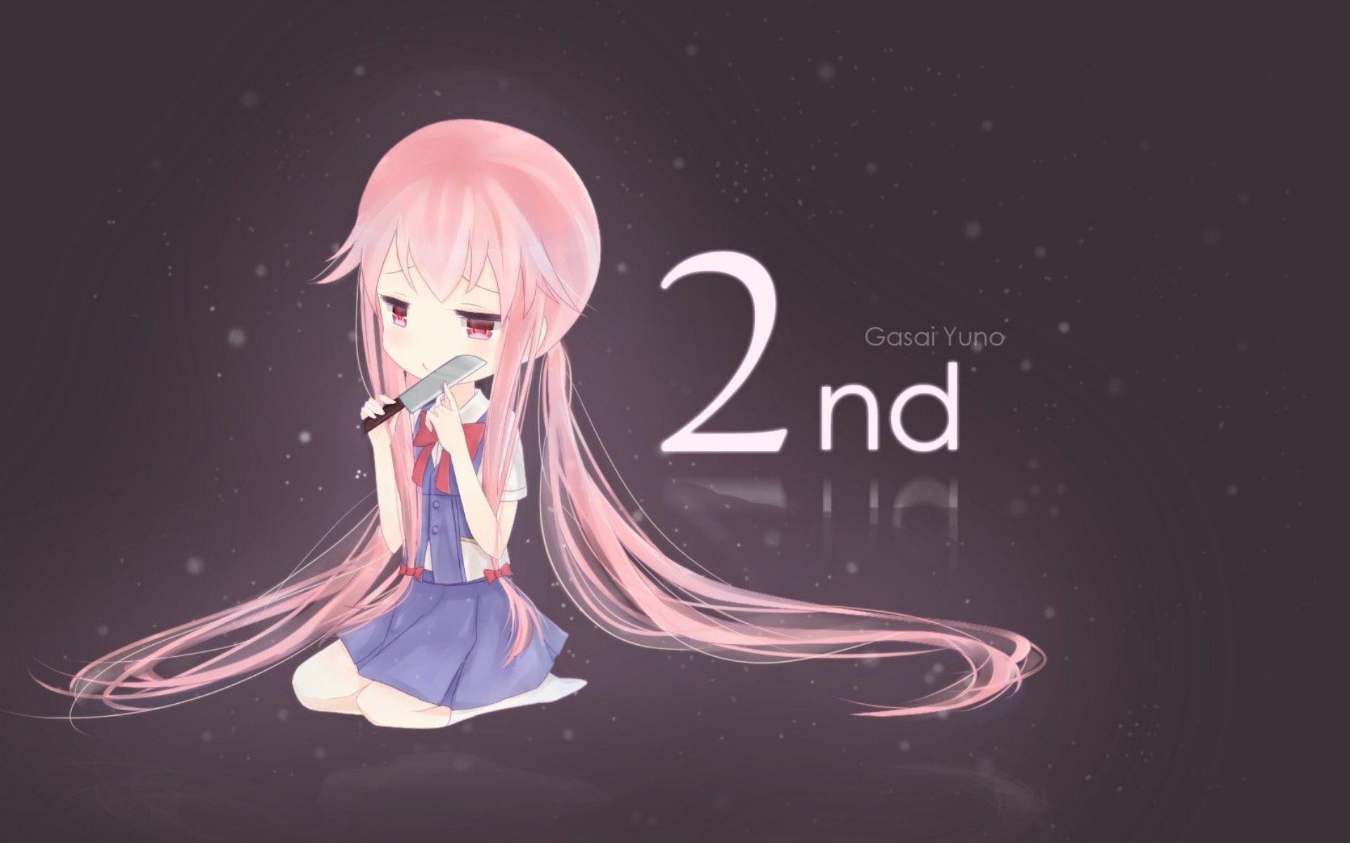 1920x1200 Anime Mirai Nikki Yuno #pink #girl #cute. Mirai nikki, Yuno, Mirai nikki future diary