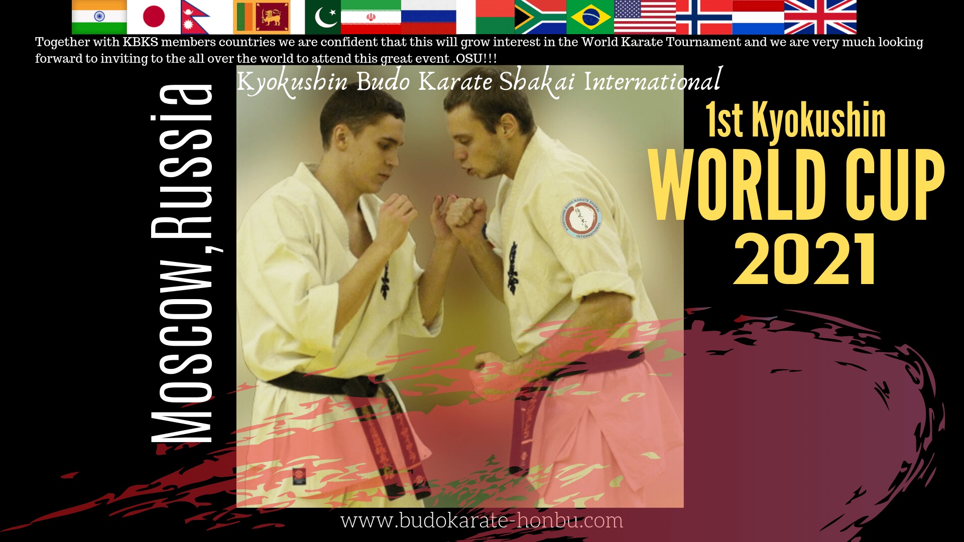 1920x1080 1st Kyokushin World Cup 2021. Kyokushin Budo Karate Shakai Honbu