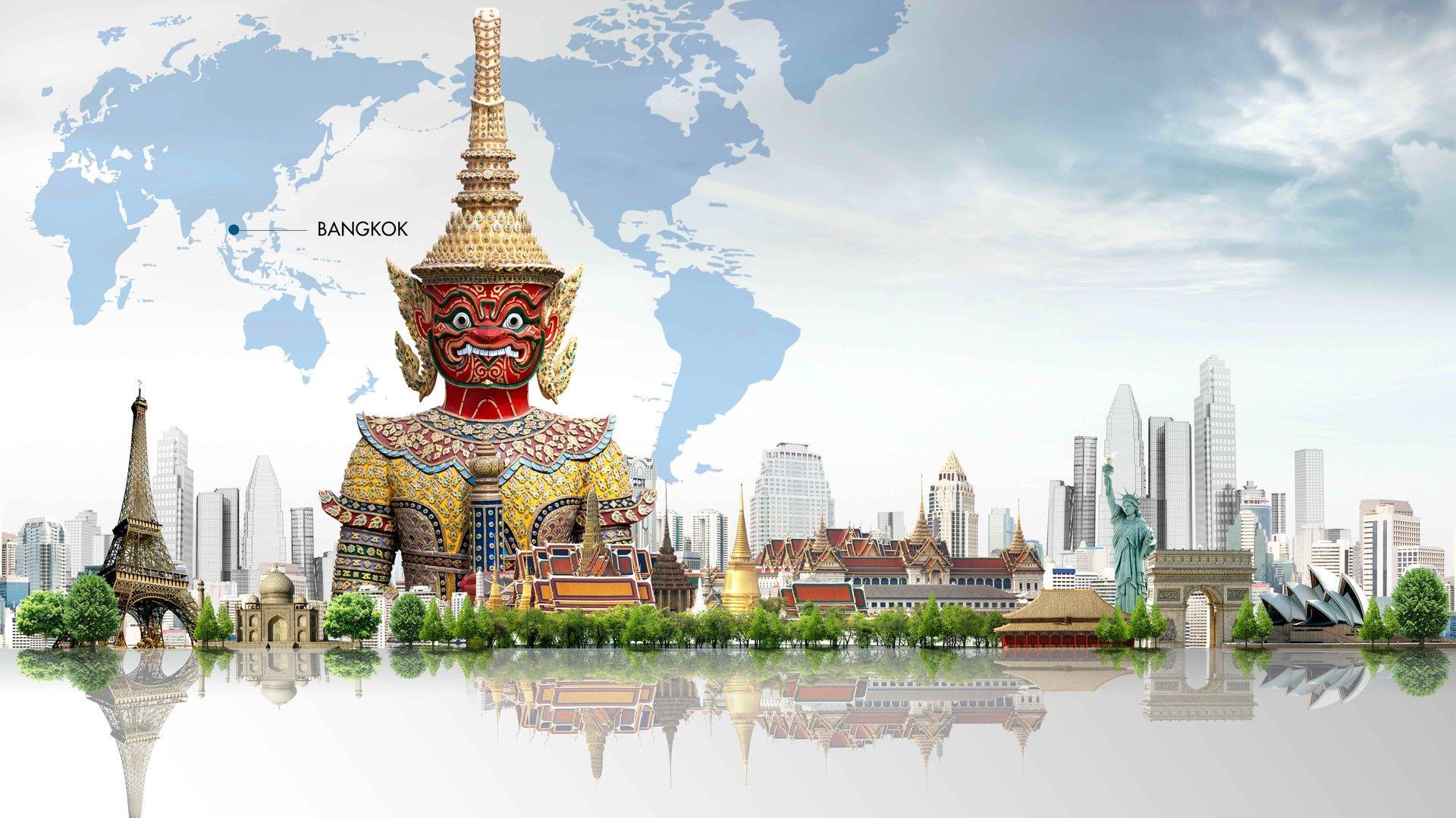 1920x1080 Bangkok City Wallpaper for Desktop