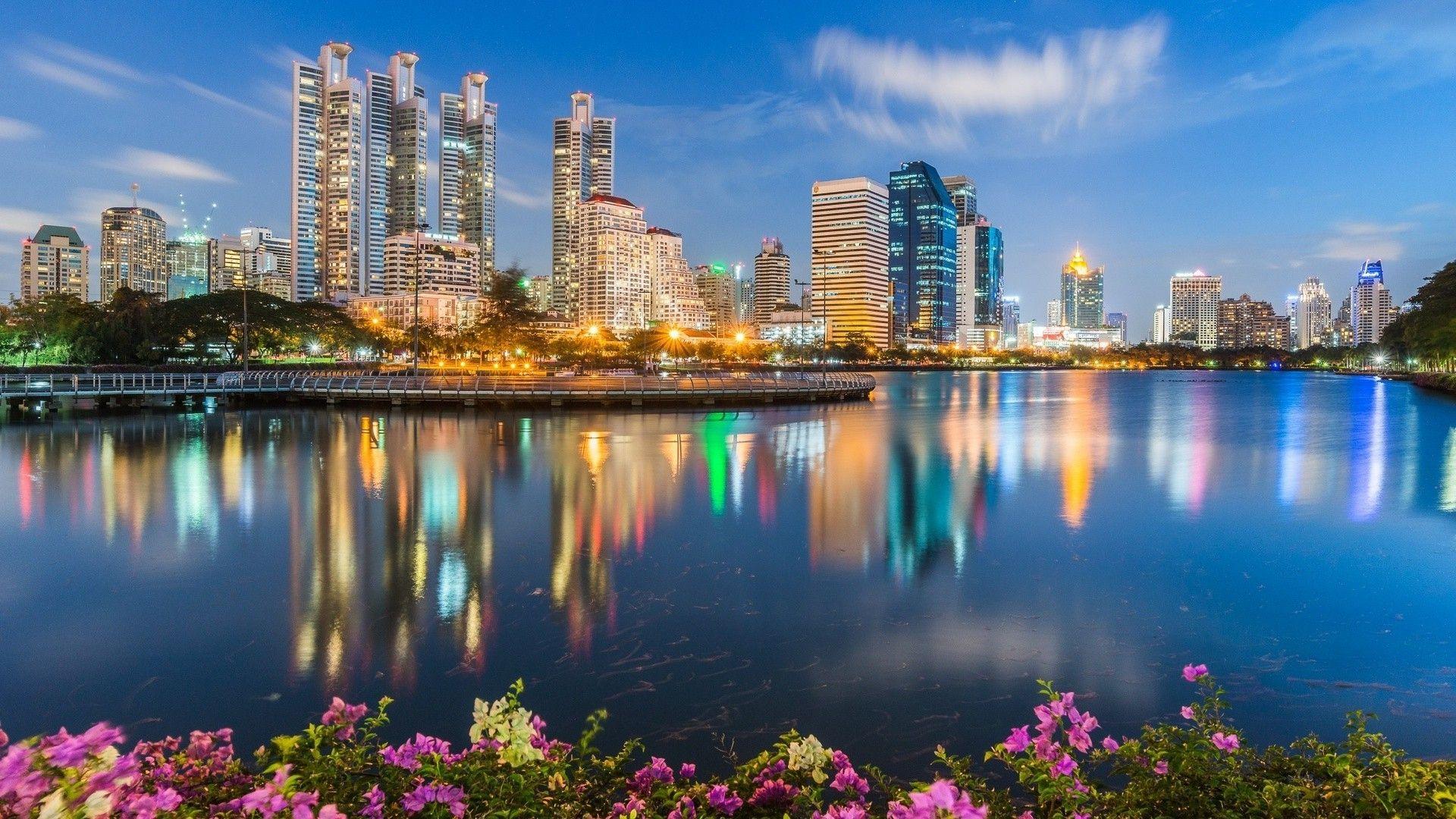 1920x1080 1920x1080 thailand bangkok reflection flowers skyscraper city wallpaper JPG 592 kB. Mocah.org HD Wallpaper