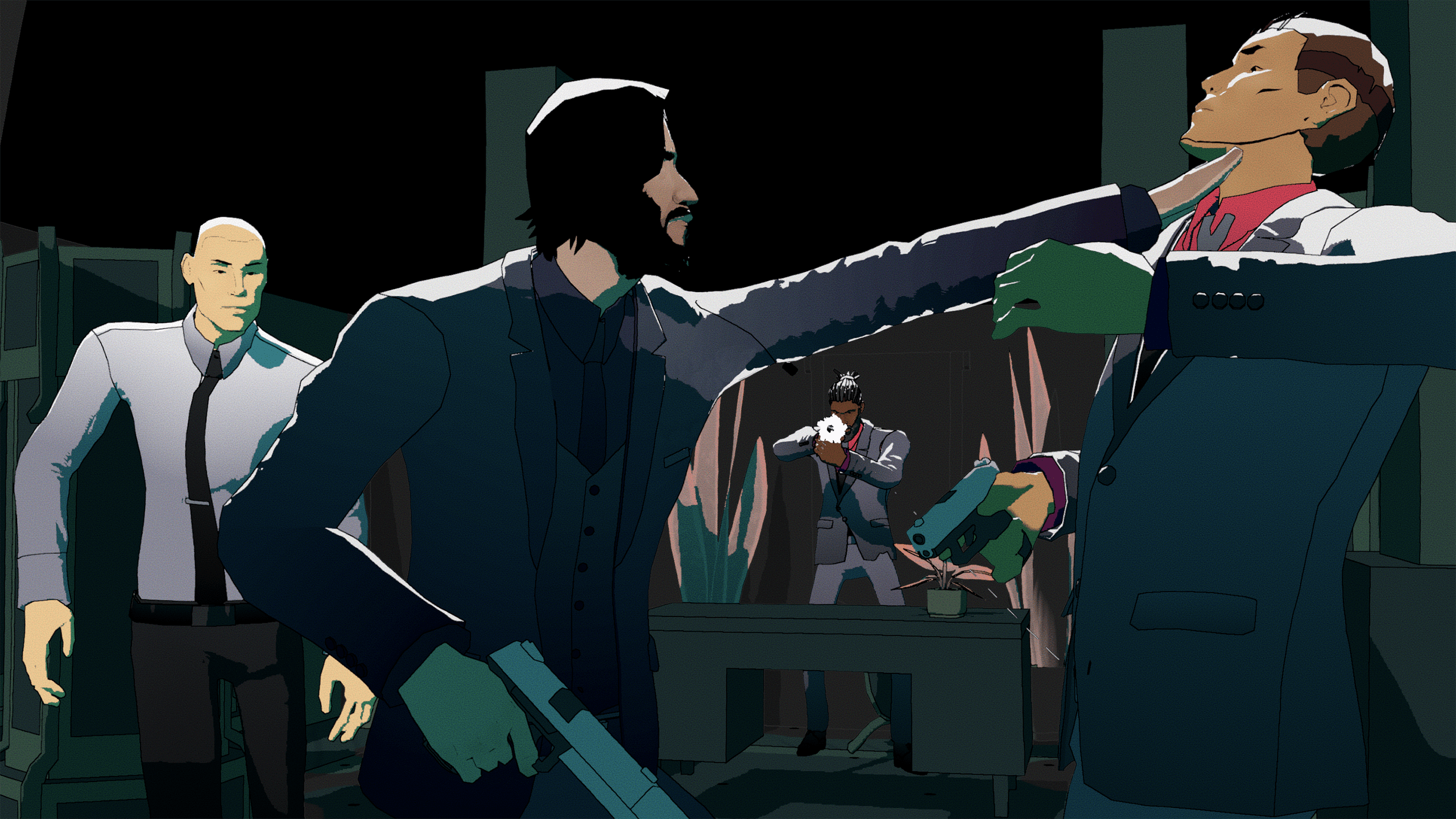 2560x1440 John Wick Hex' Is A New Film Noir Action Game from Mike Bithell