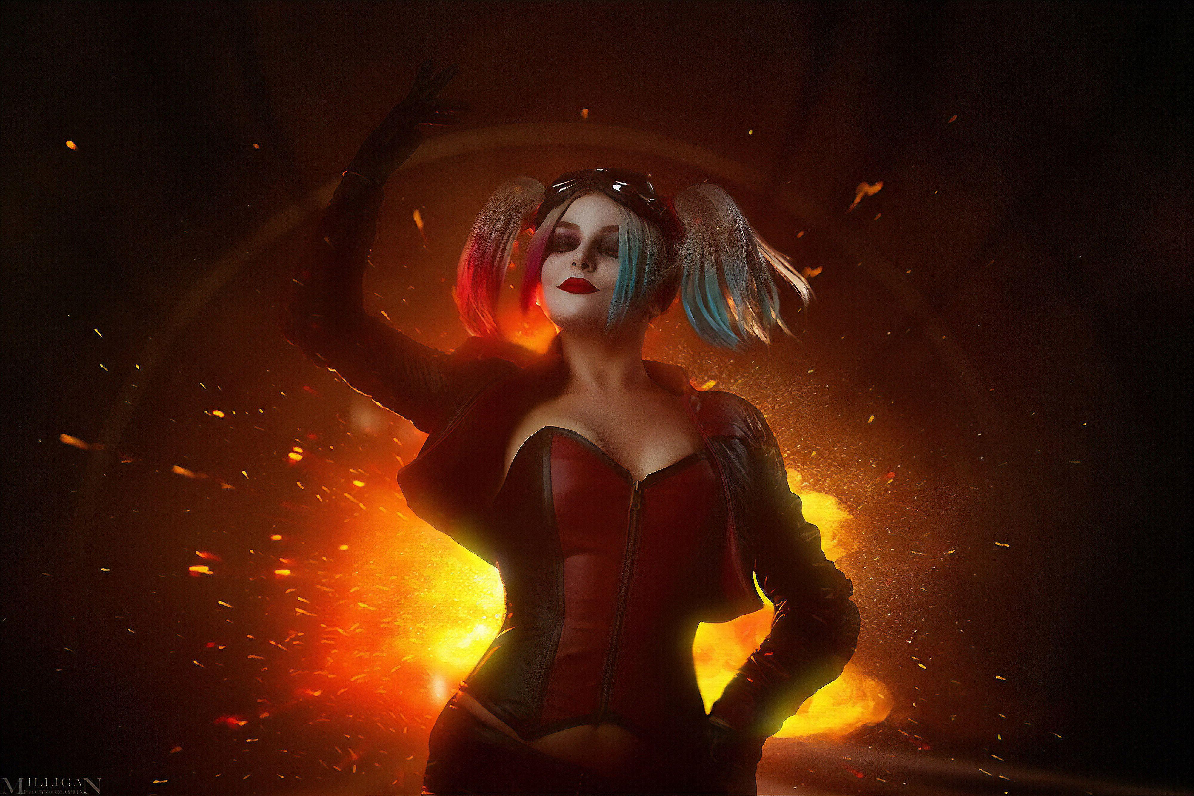 4000x2668 Harley Quinn Cosplay 4k HD Superheroes, 4k Wallpaper, Image, Background, Photo and Picture