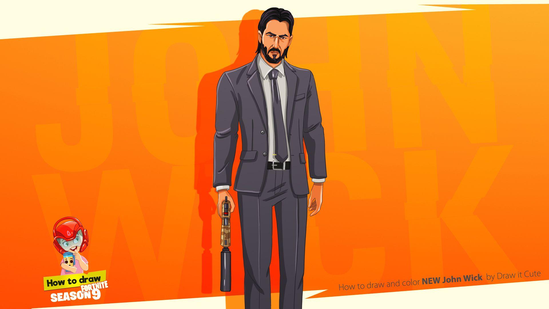 1920x1080 John Wick Fortnite Wallpaper